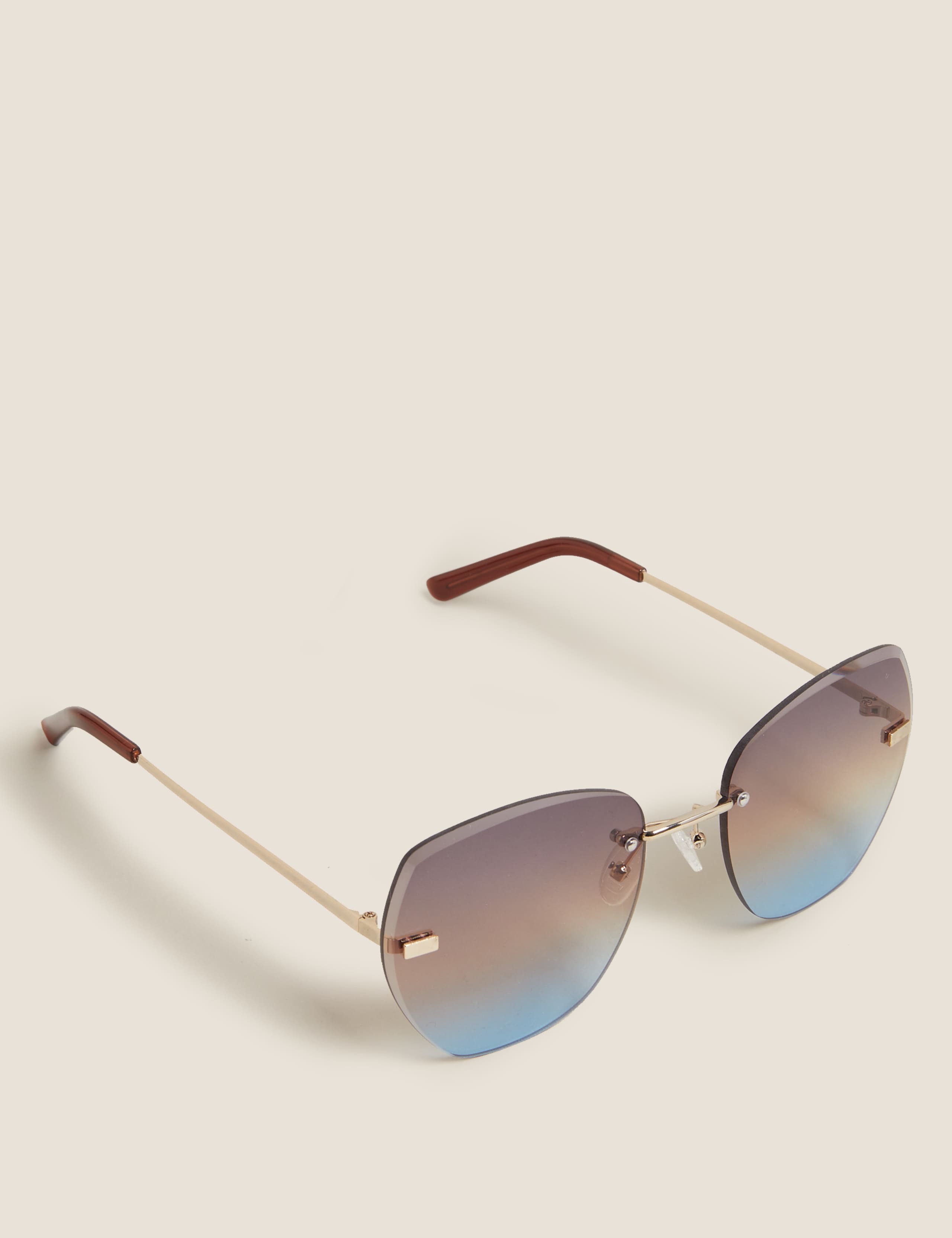 Rimless Square Sunglasses 2 of 2