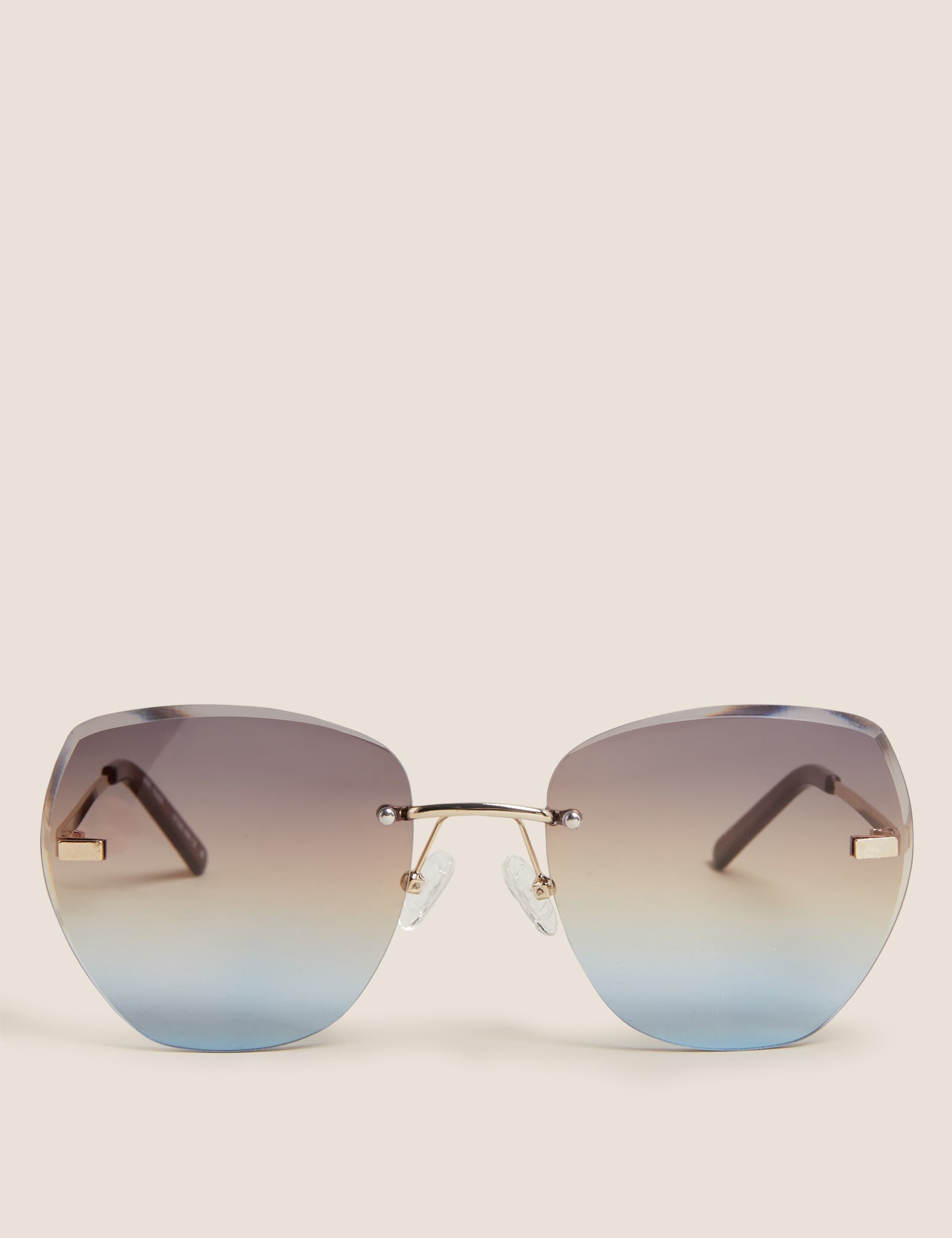 Rimless Square Sunglasses 1 of 2