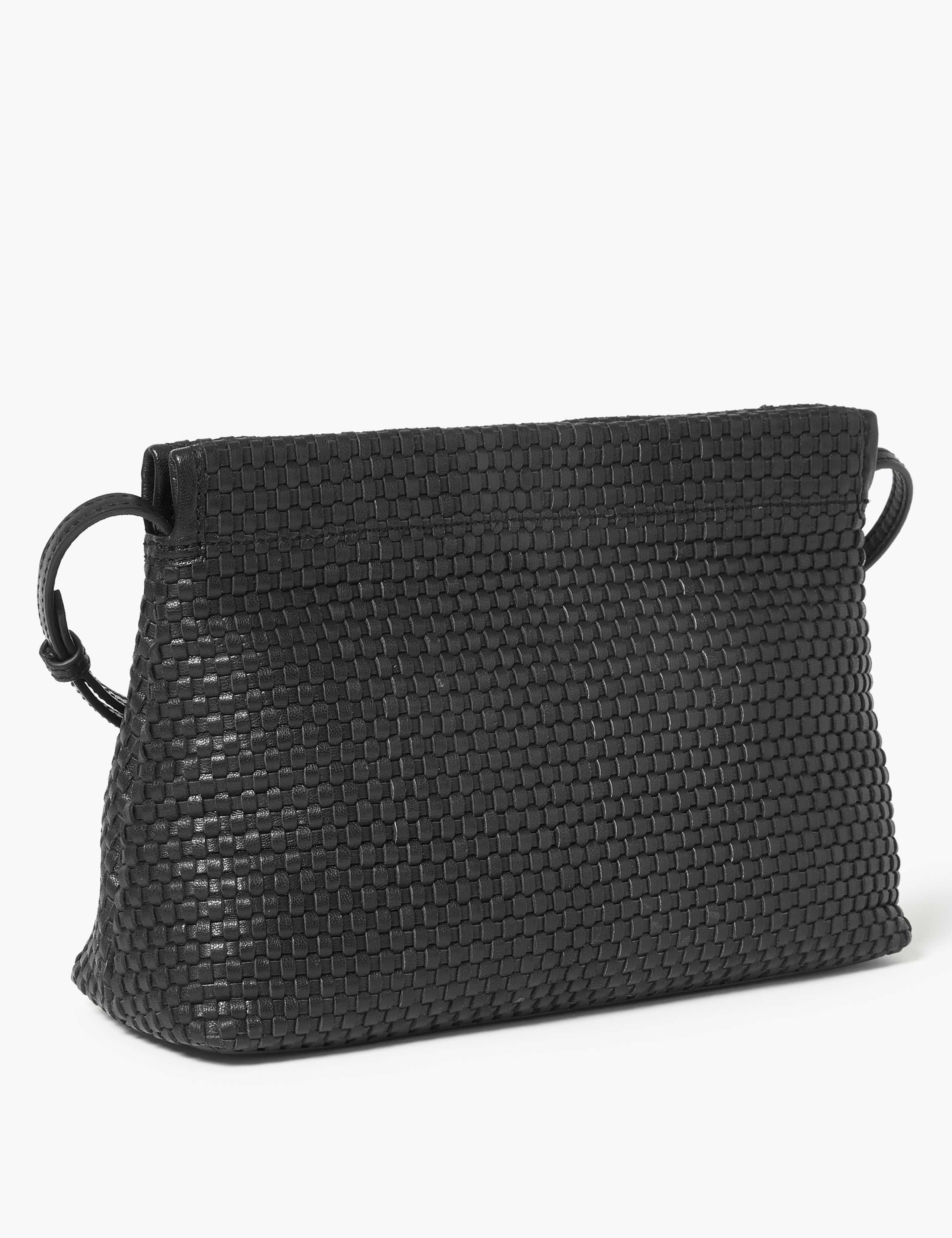 Leather Woven Cross Body Bag 2 of 5