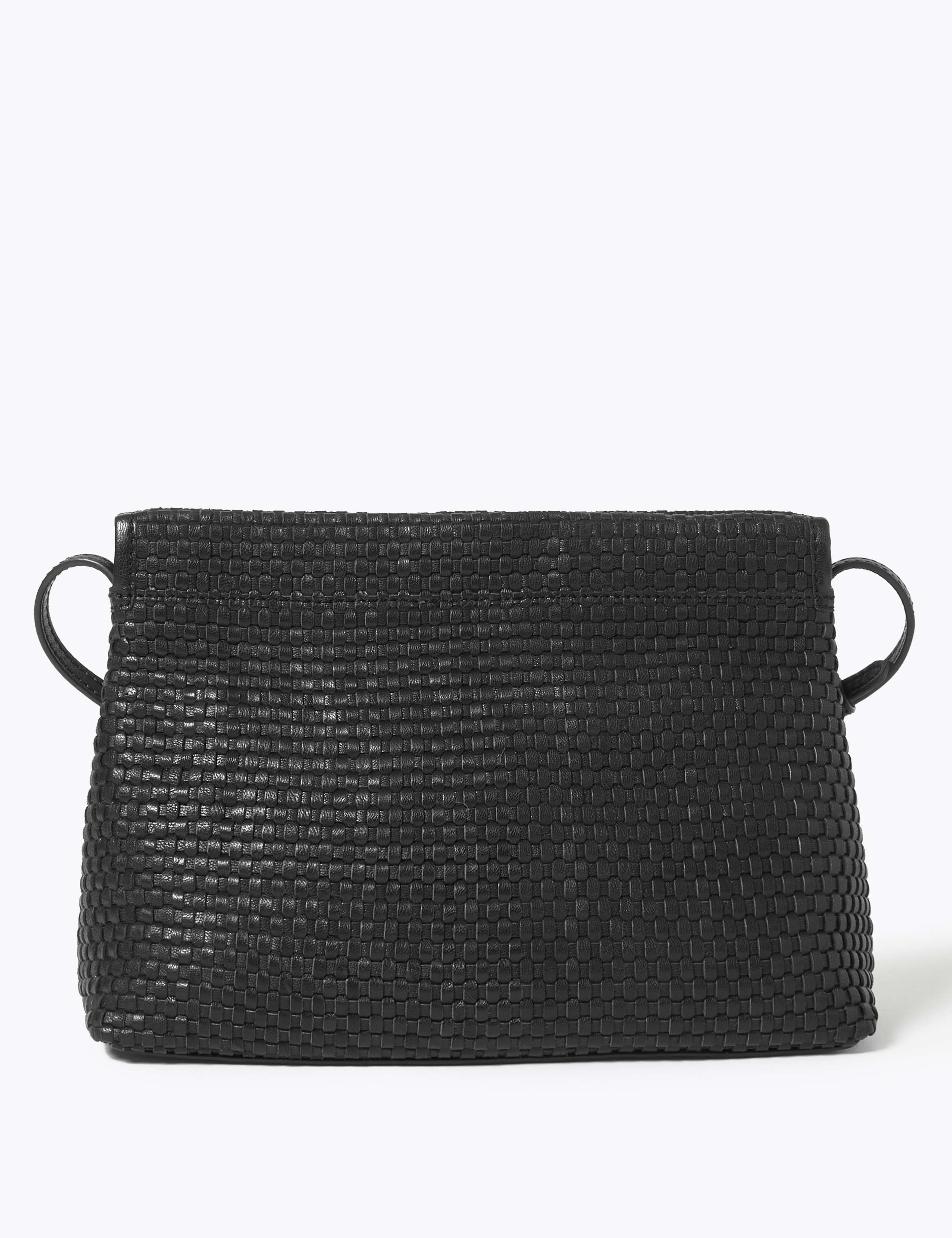 Leather Woven Cross Body Bag 3 of 5