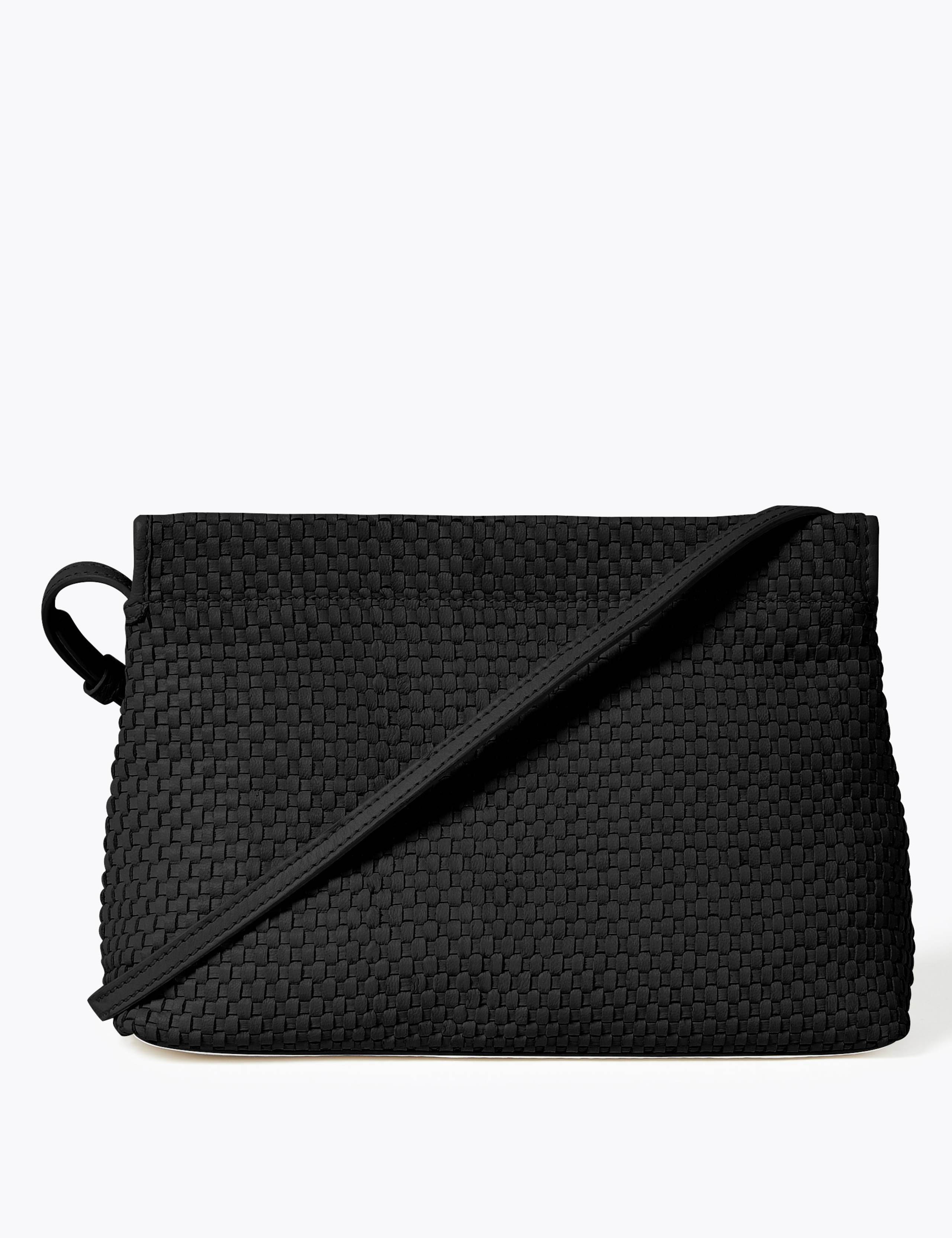 Leather Woven Cross Body Bag 1 of 5