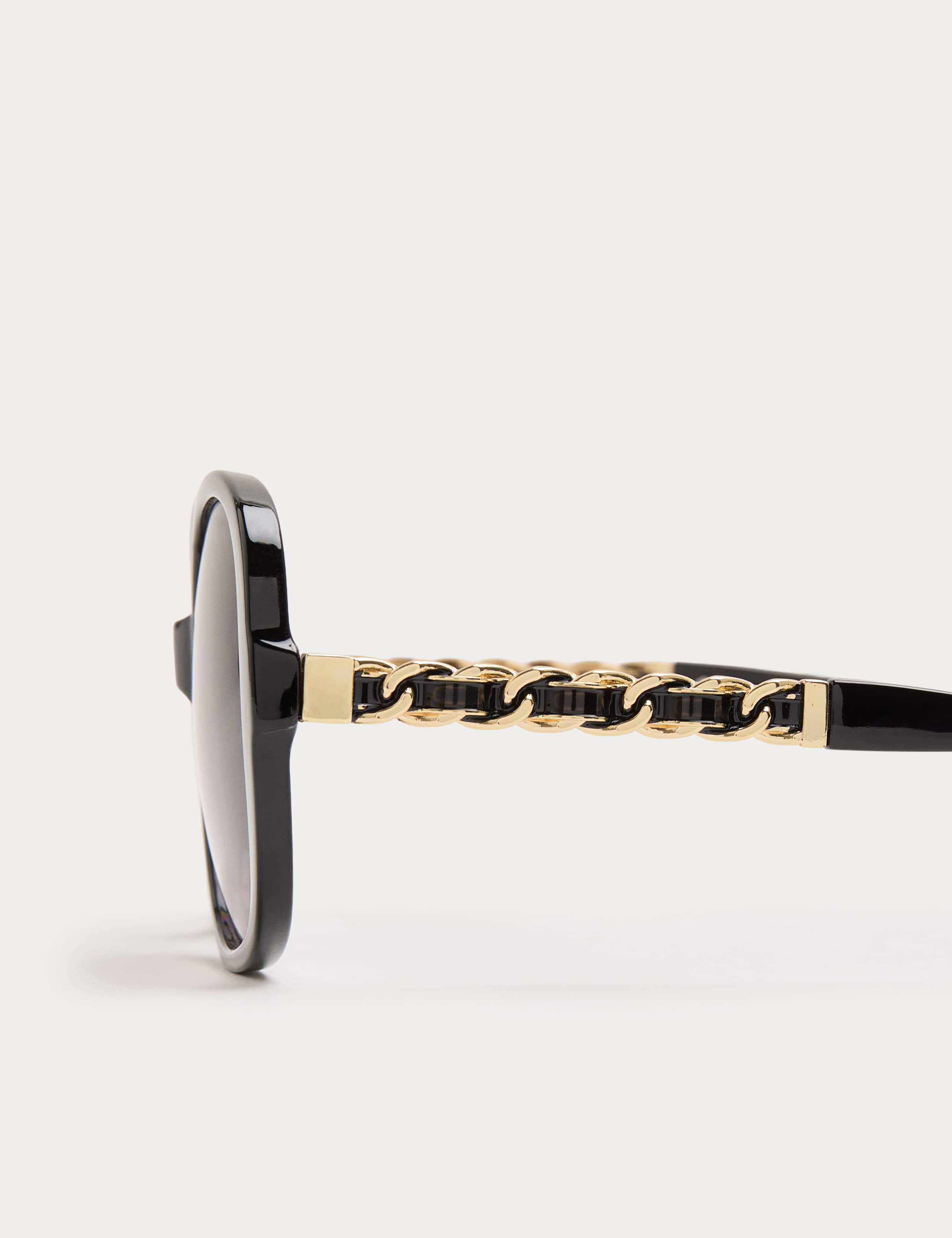Round Chain Detail Sunglasses 2 of 2