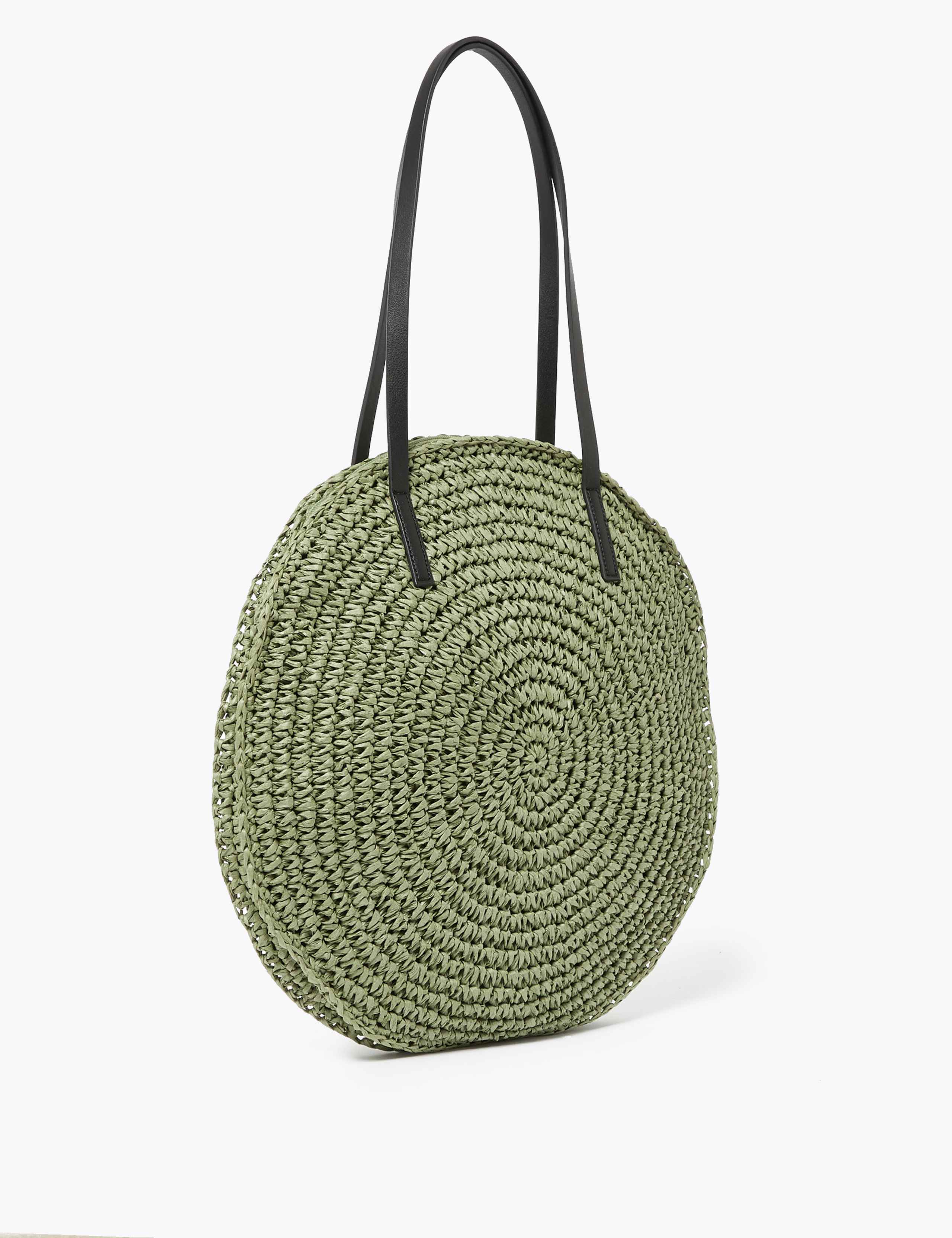 Straw Grab Tote Bag 3 of 6