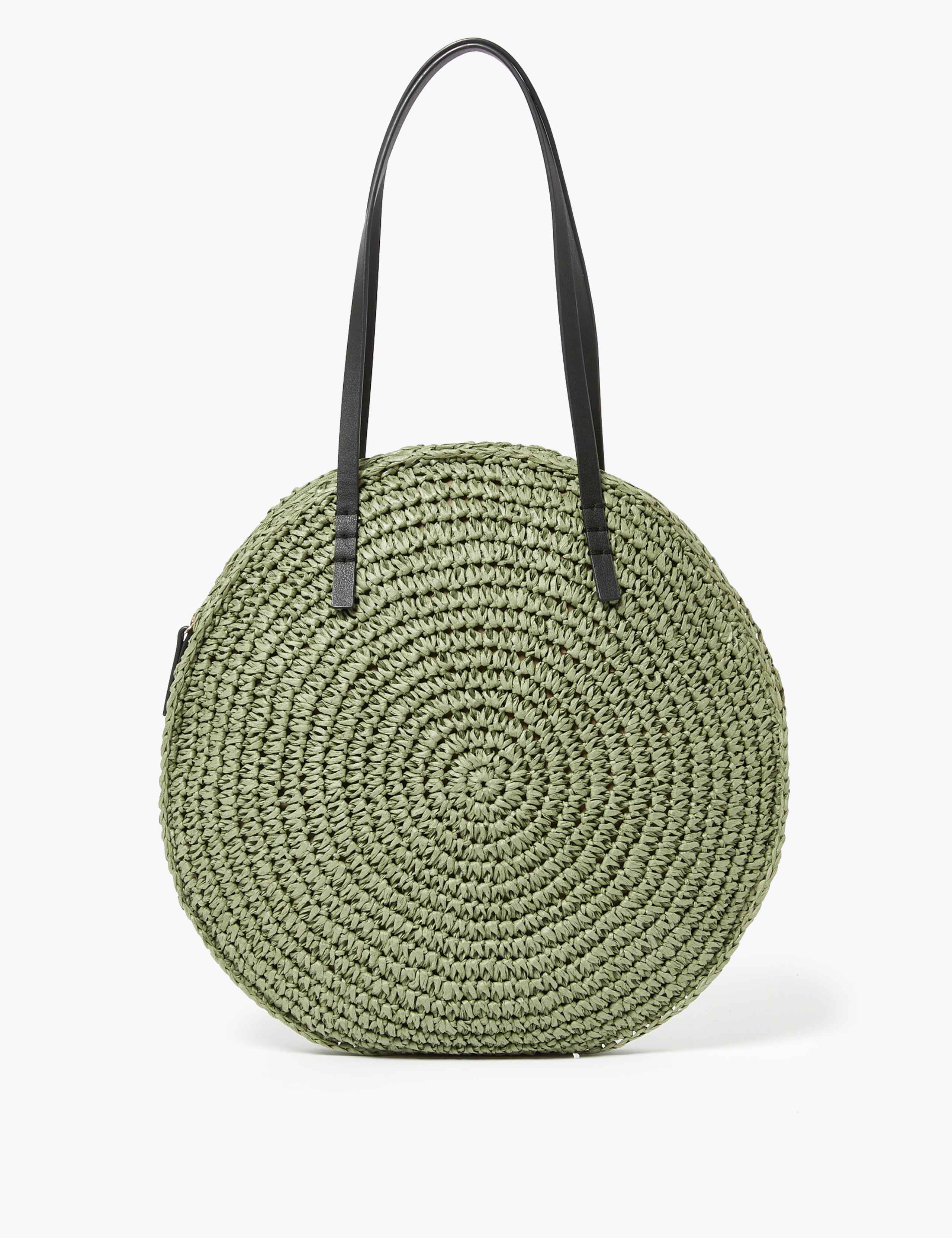 Straw Grab Tote Bag 4 of 6