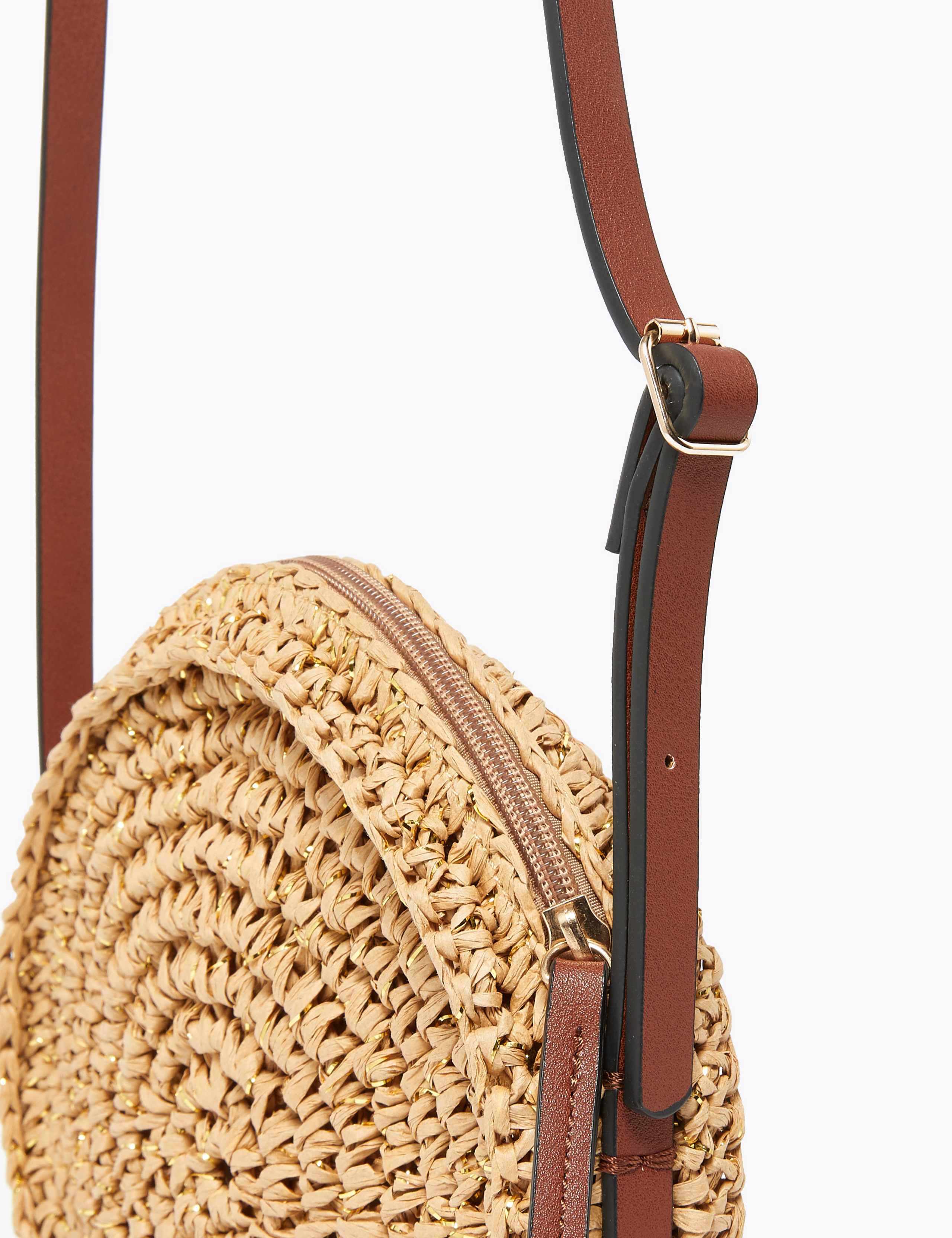 Straw Circle Cross Body Bag 6 of 6