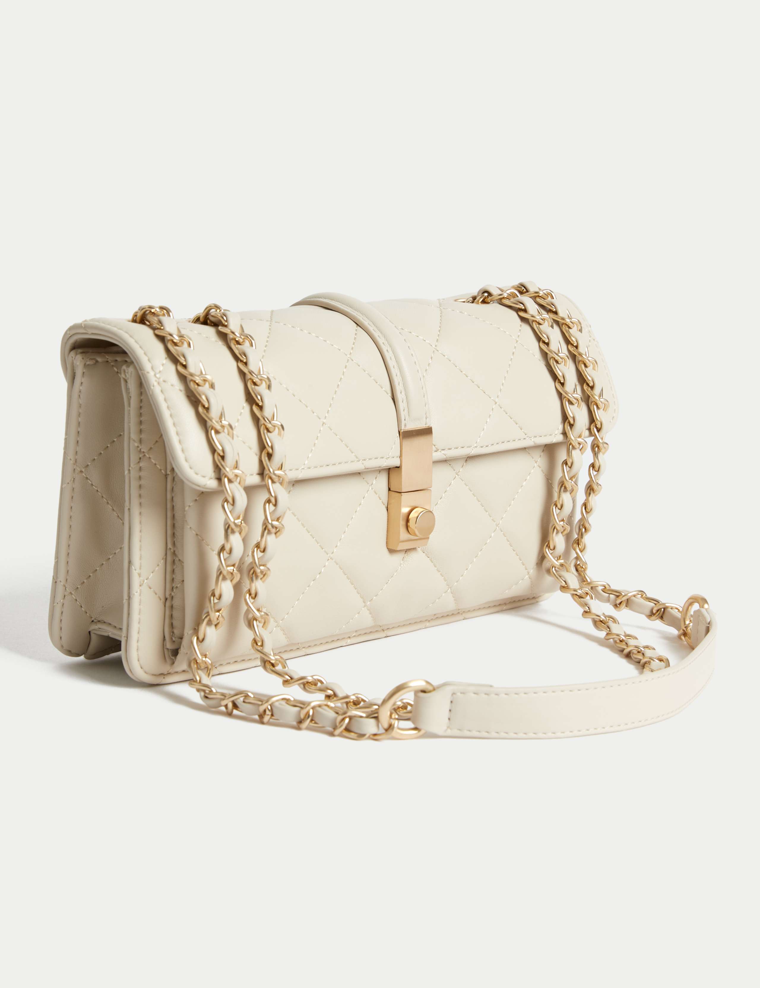 Quilted Chain Strap Cross Body Shoulder Bag 5 of 5