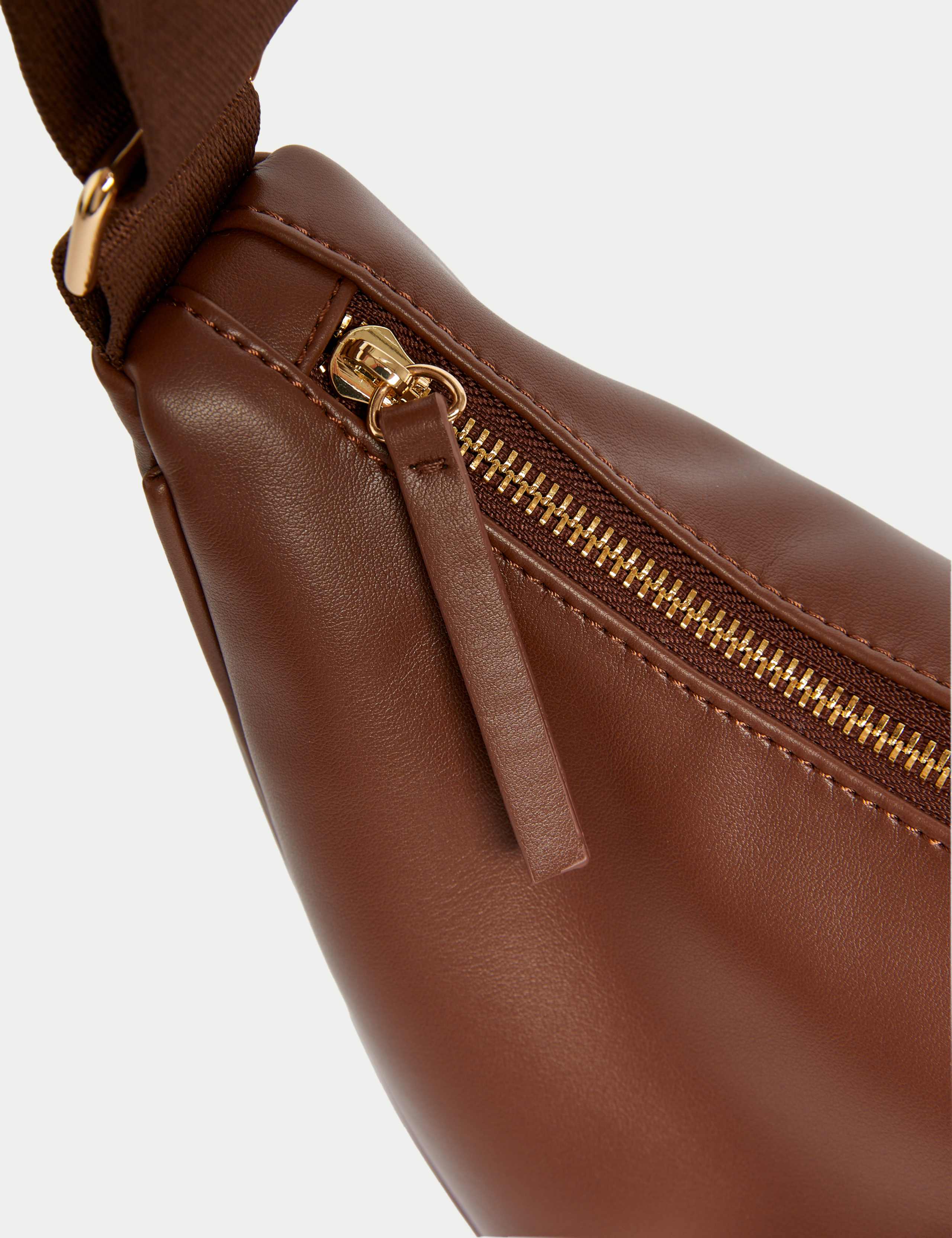 Faux Leather Sling Cross Body Bag 2 of 5
