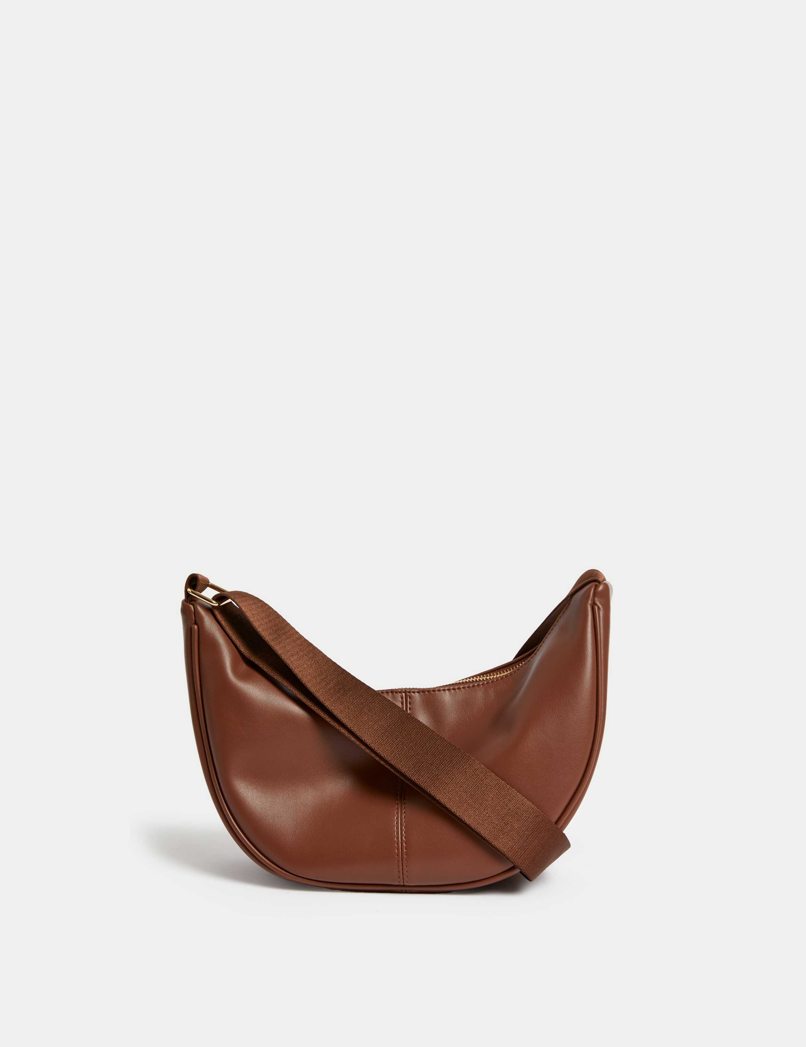 Faux Leather Sling Cross Body Bag 1 of 5