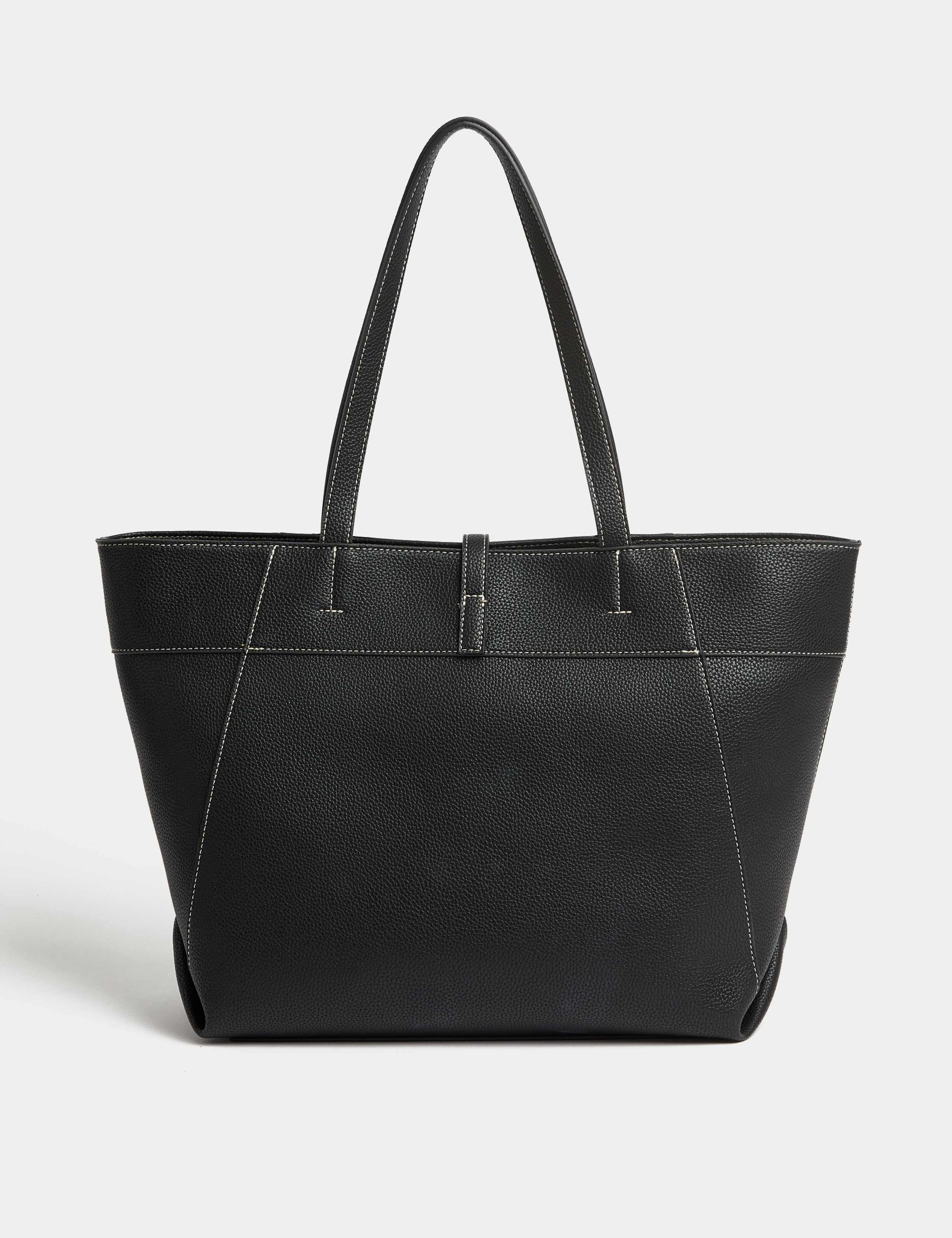 Faux Leather Tote Bag 3 of 4