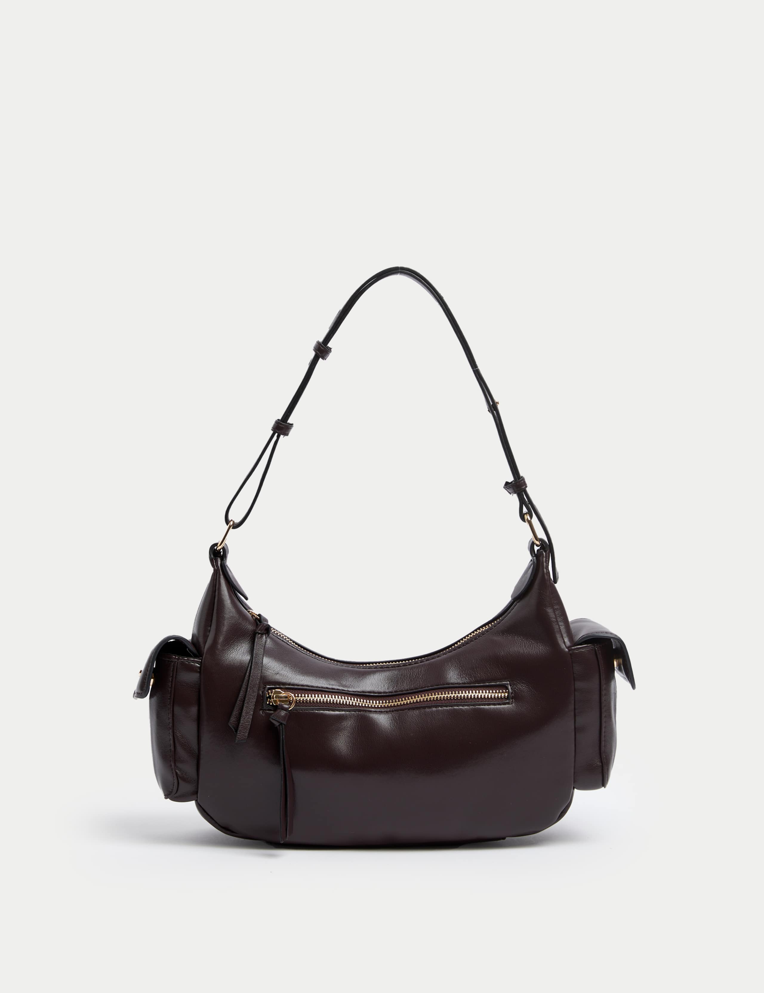 Faux Leather Utility Shoulder Bag 4 of 5
