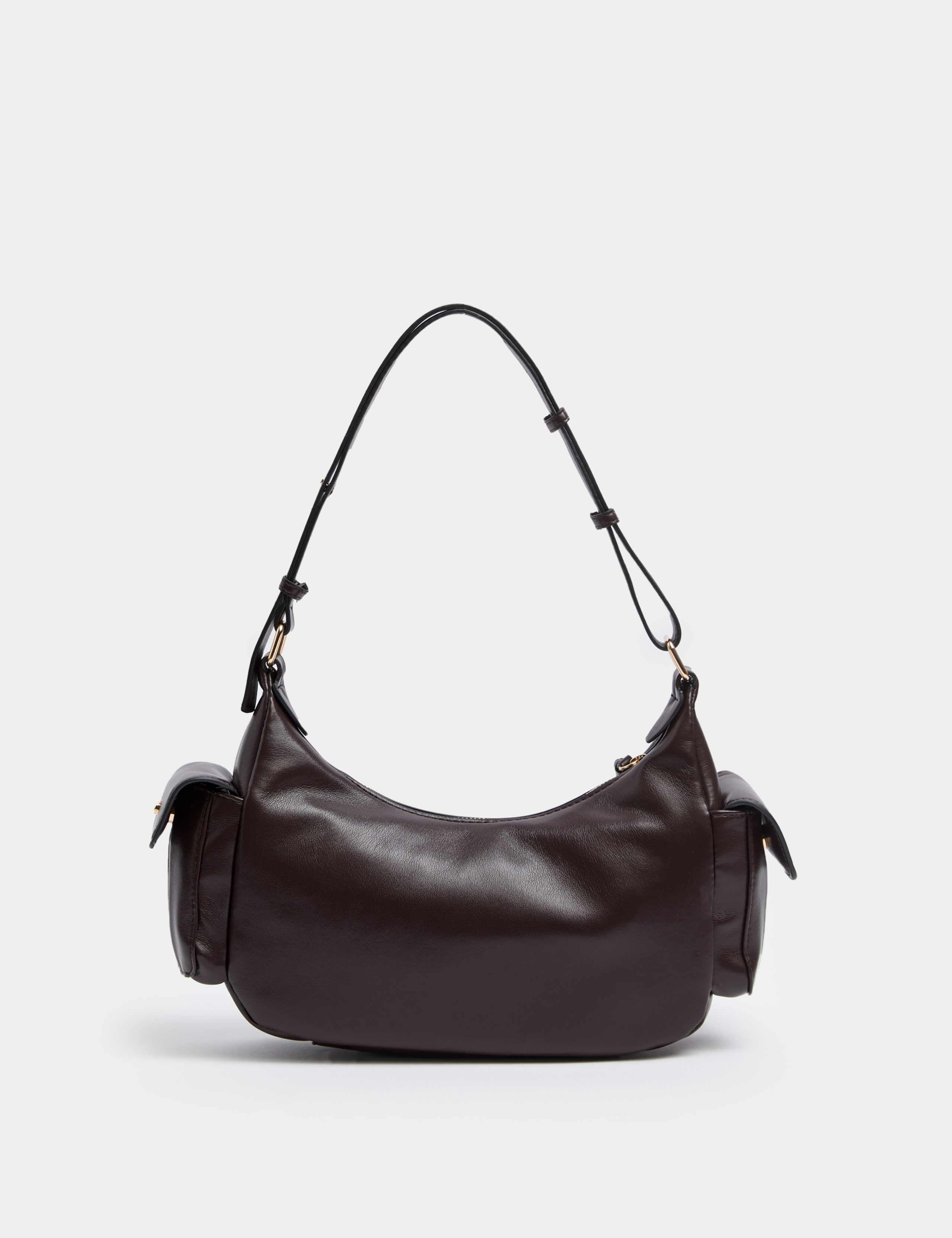 Faux Leather Utility Shoulder Bag 2 of 5