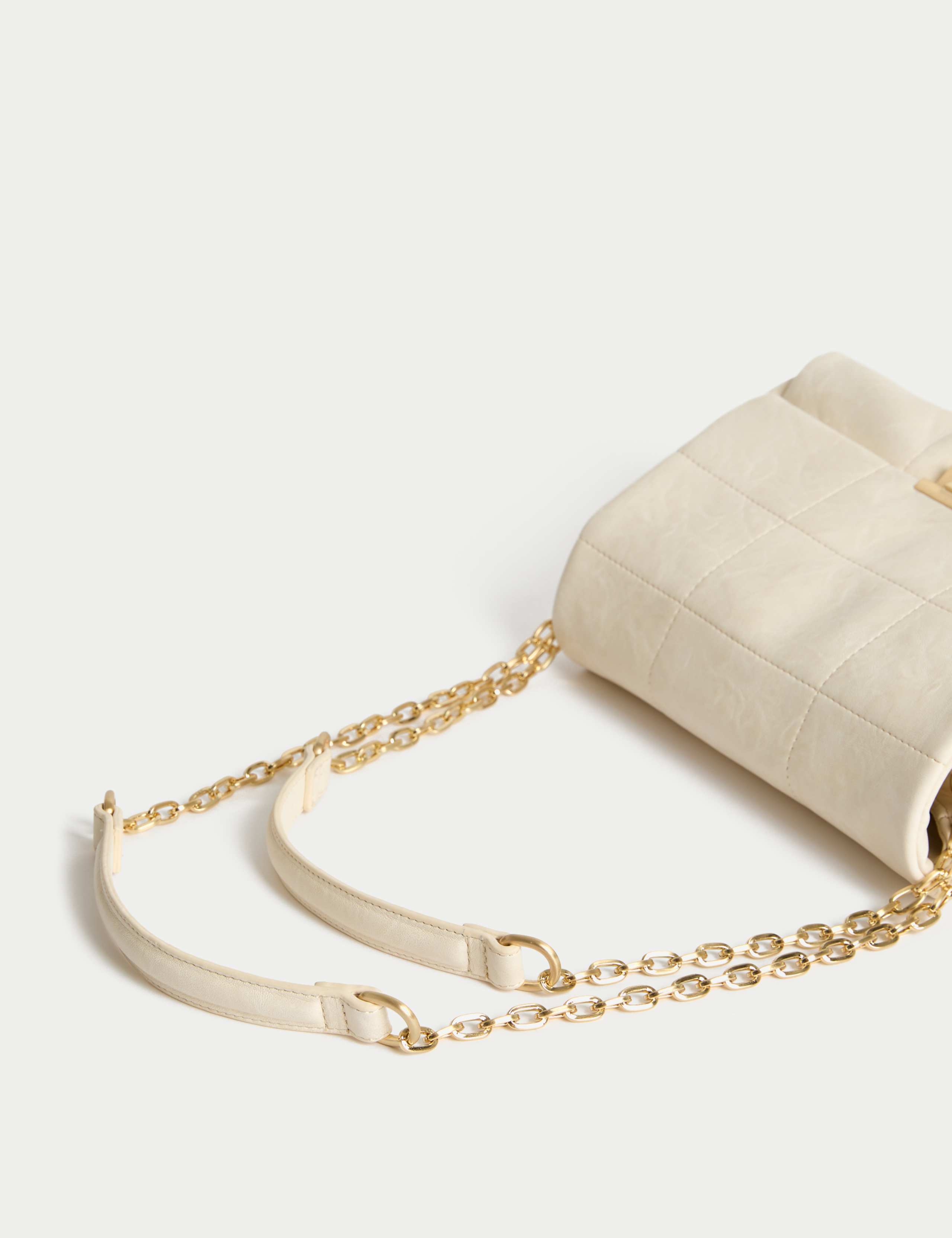 Faux Leather Quilted Shoulder Bag 2 of 4