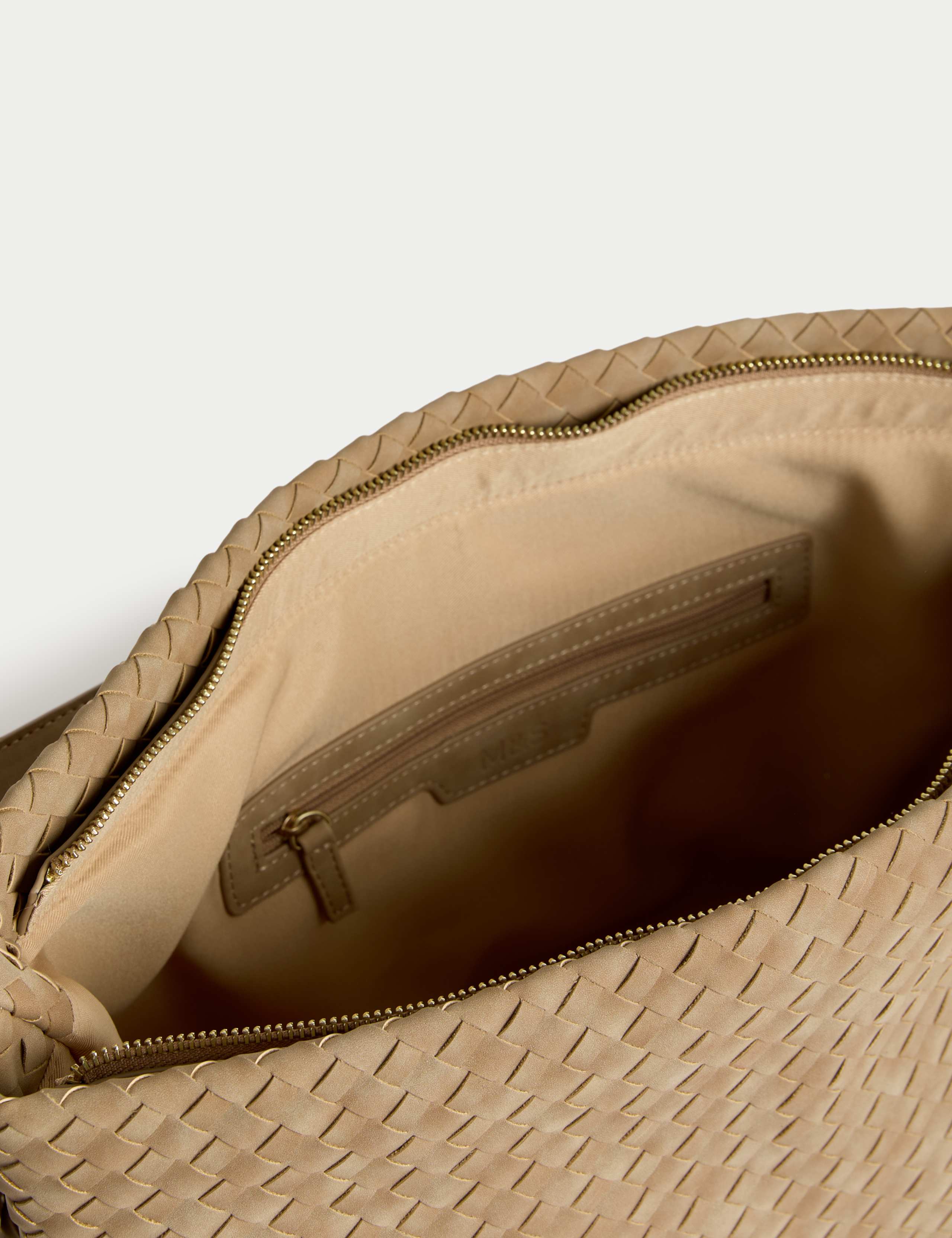 Faux Leather Woven Shoulder Strap 4 of 4