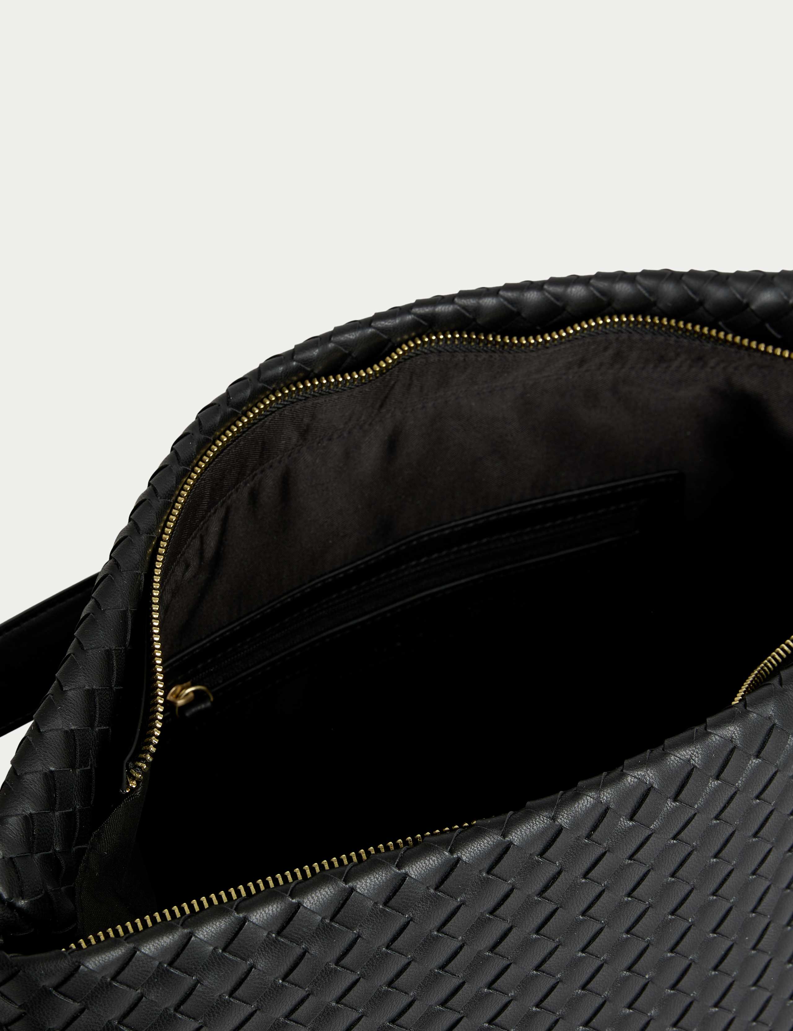 Faux Leather Woven Shoulder Strap 4 of 4