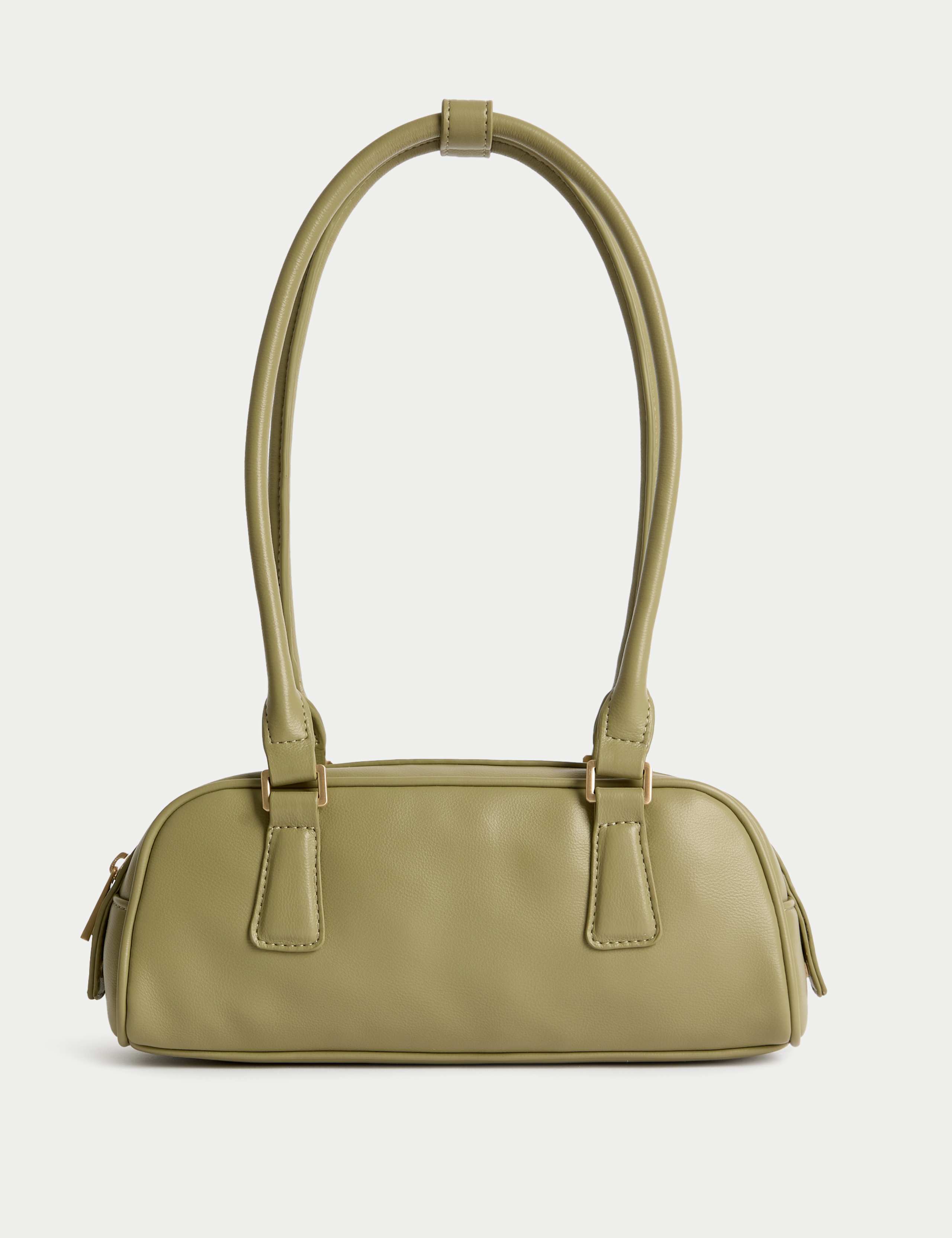 Faux Leather Bowler Bag 2 of 6