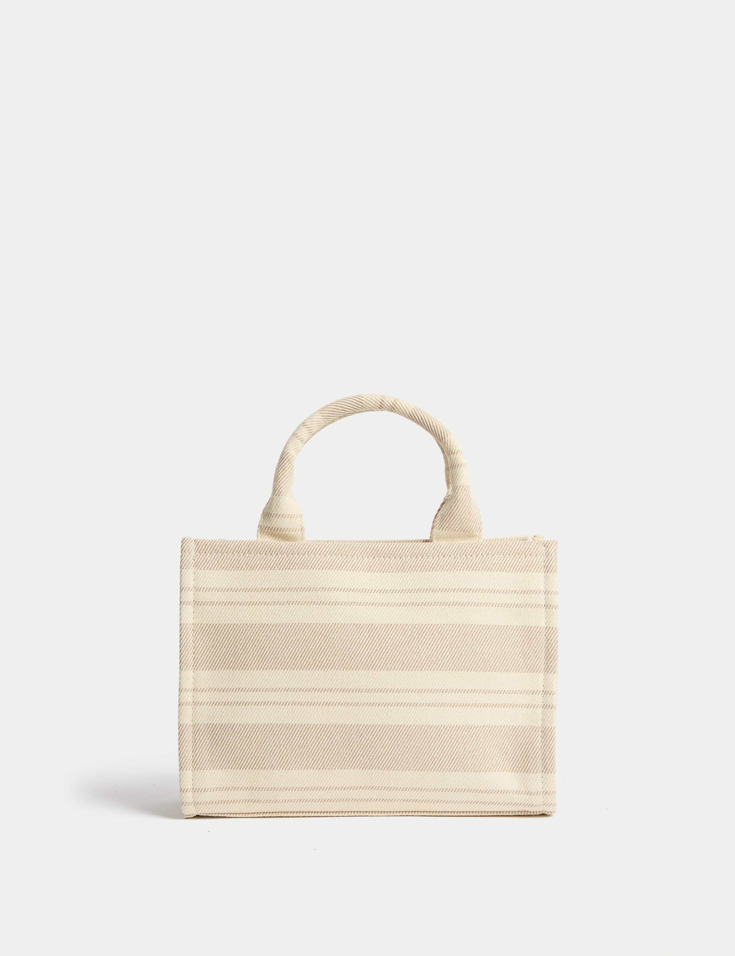 Pure Cotton Striped Cross Body Bag 4 of 6