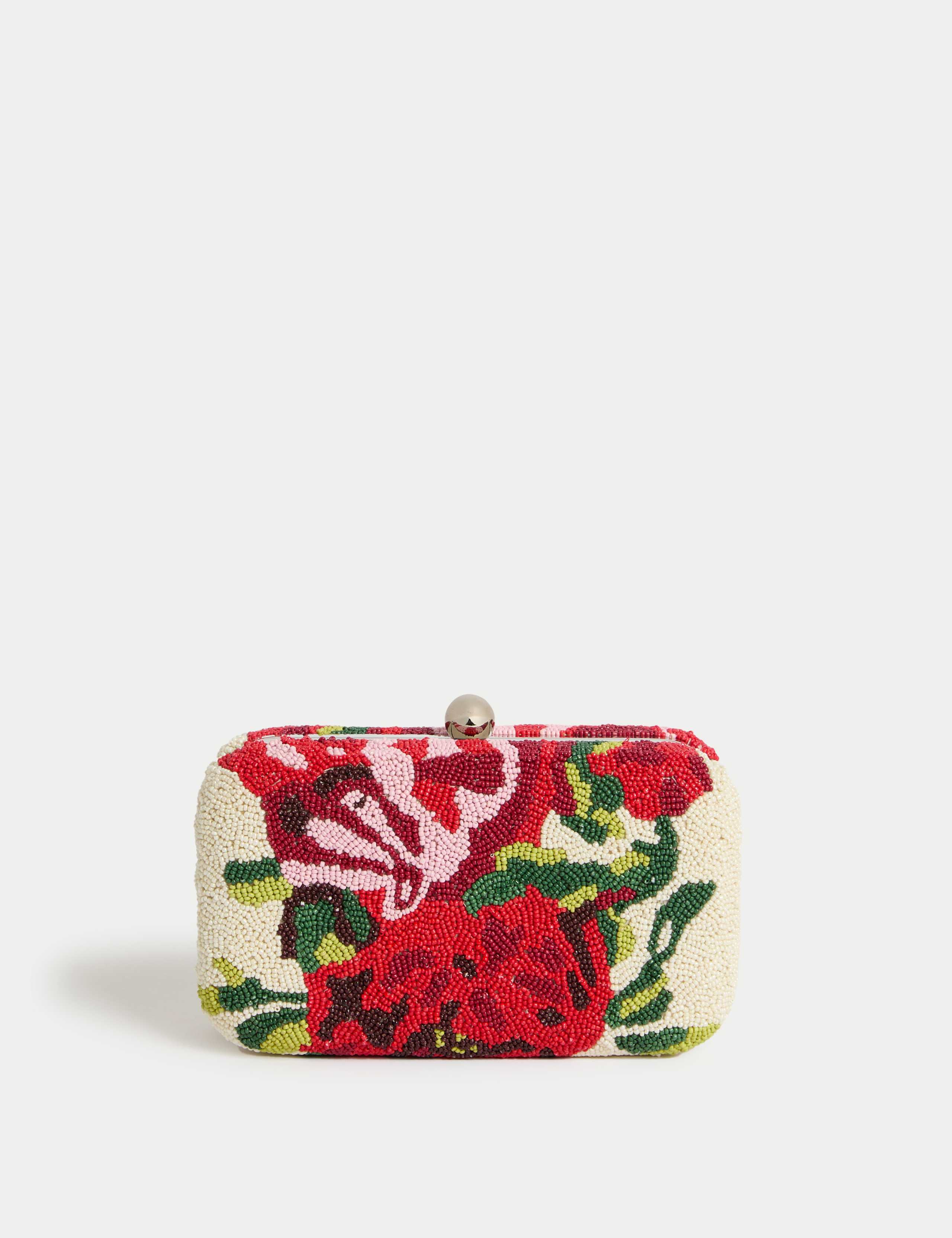 Beaded Floral Clutch Bag 4 of 5