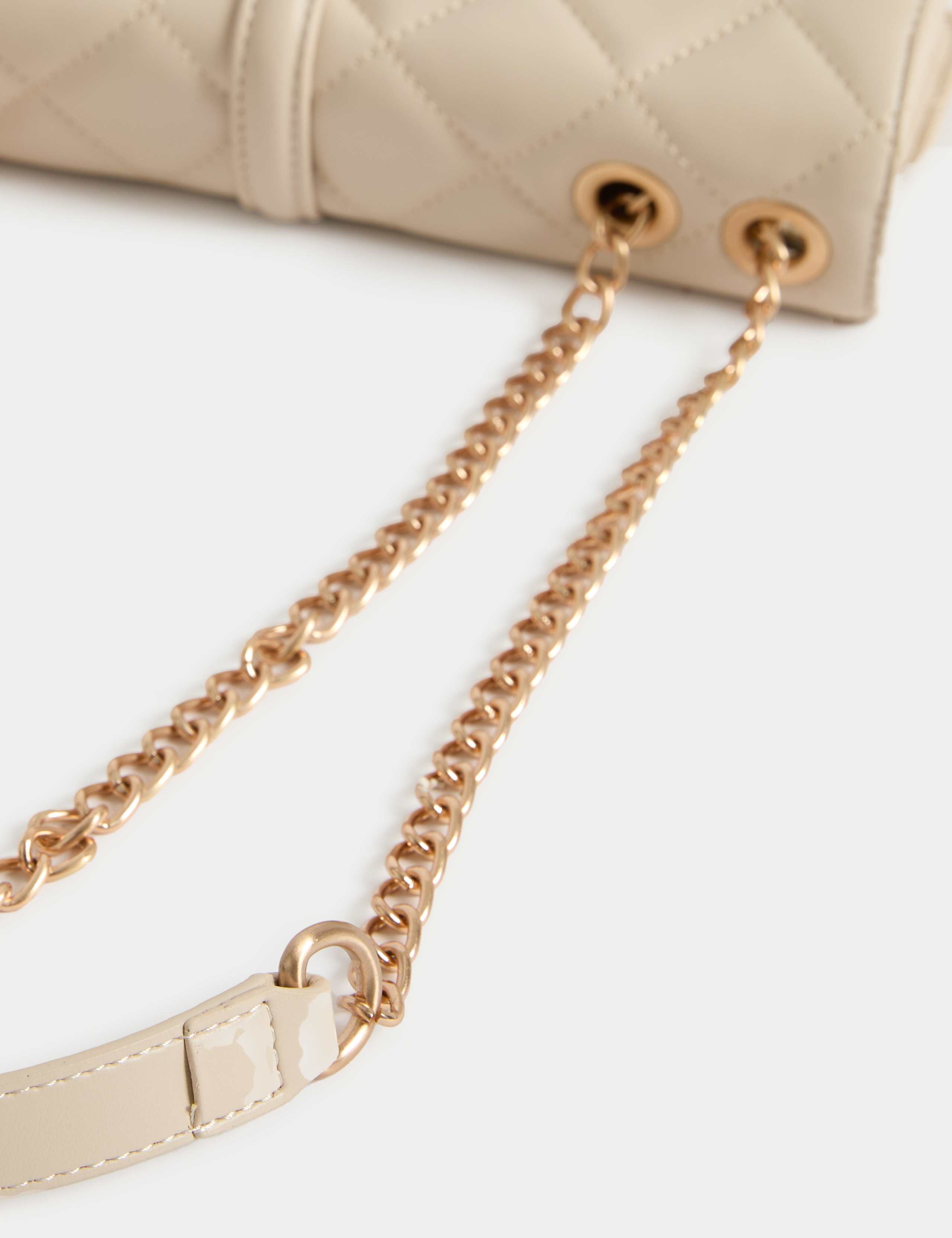 Faux Leather Quilted Cross Body Bag 2 of 4