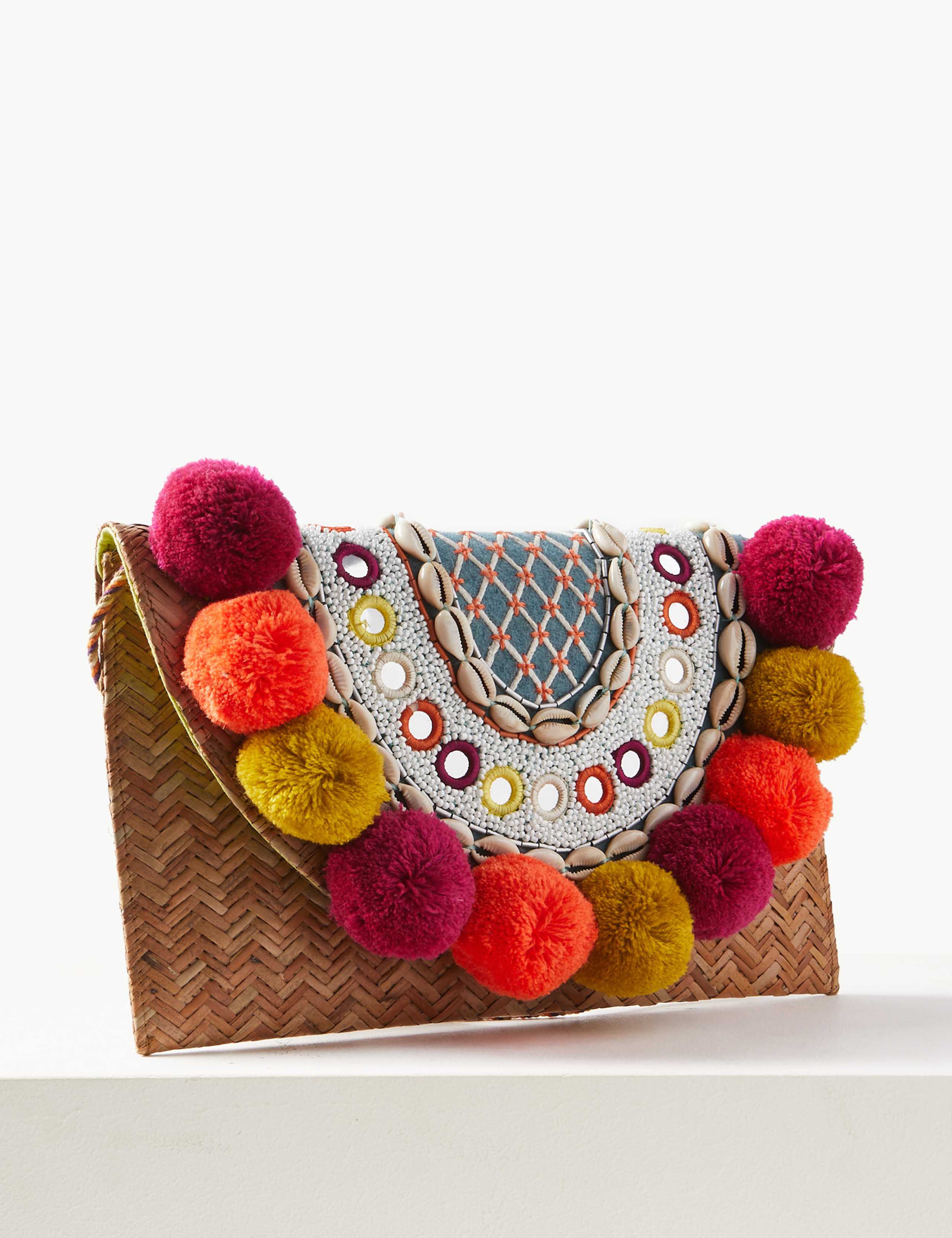 Pom-Pom Clutch Bag 2 of 5