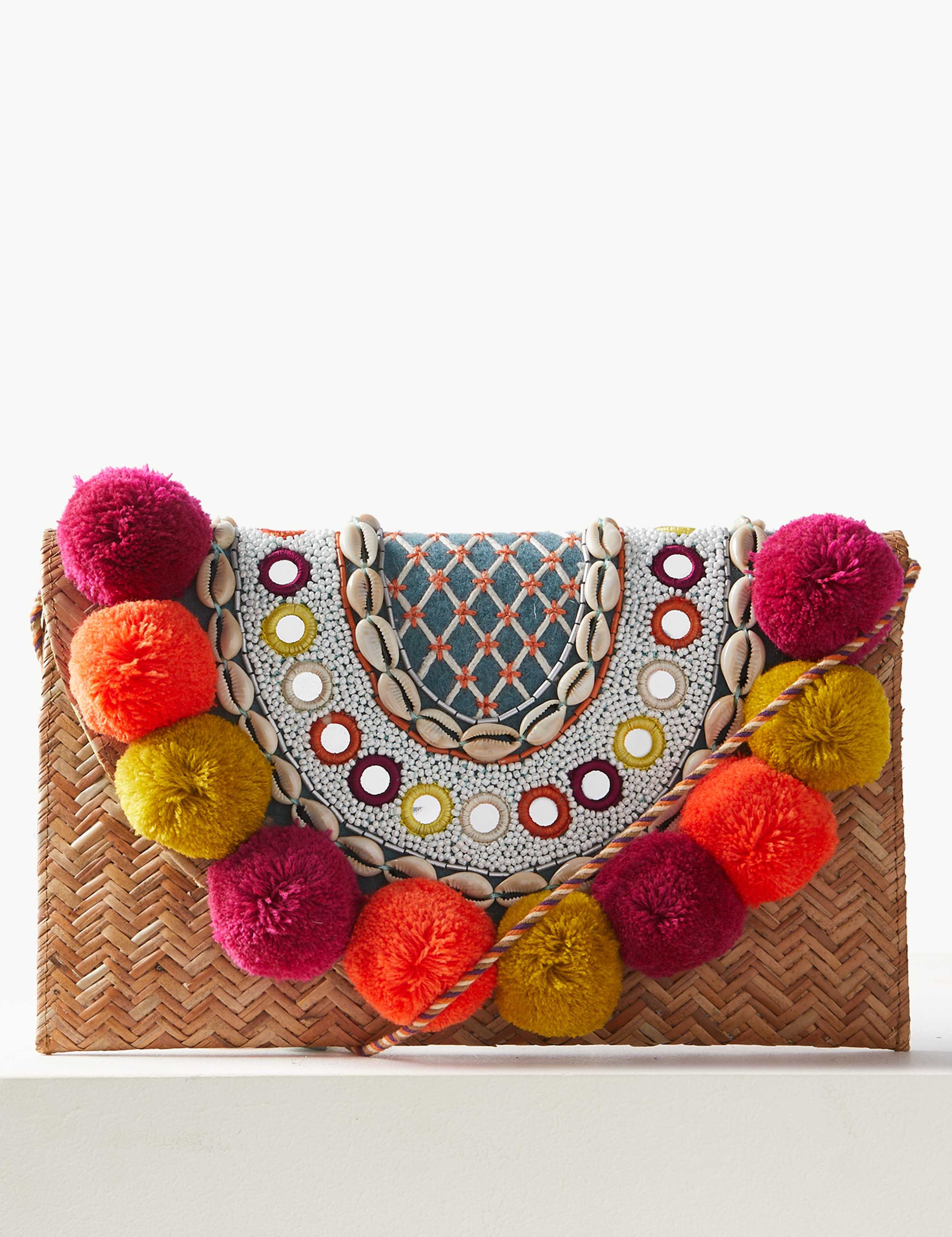 Pom-Pom Clutch Bag 1 of 5