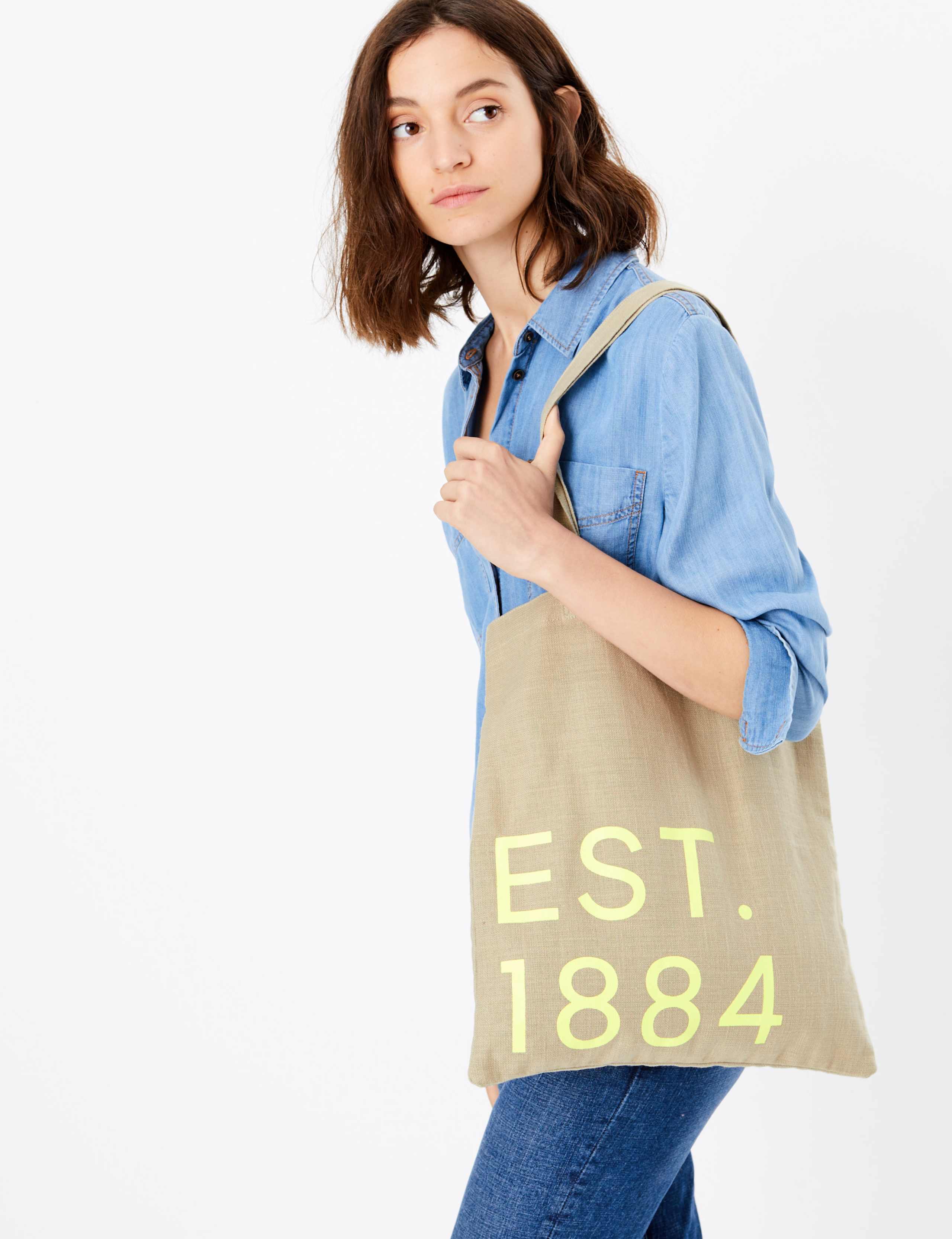 Pure Cotton Canvas Shopper Bag 1 of 6