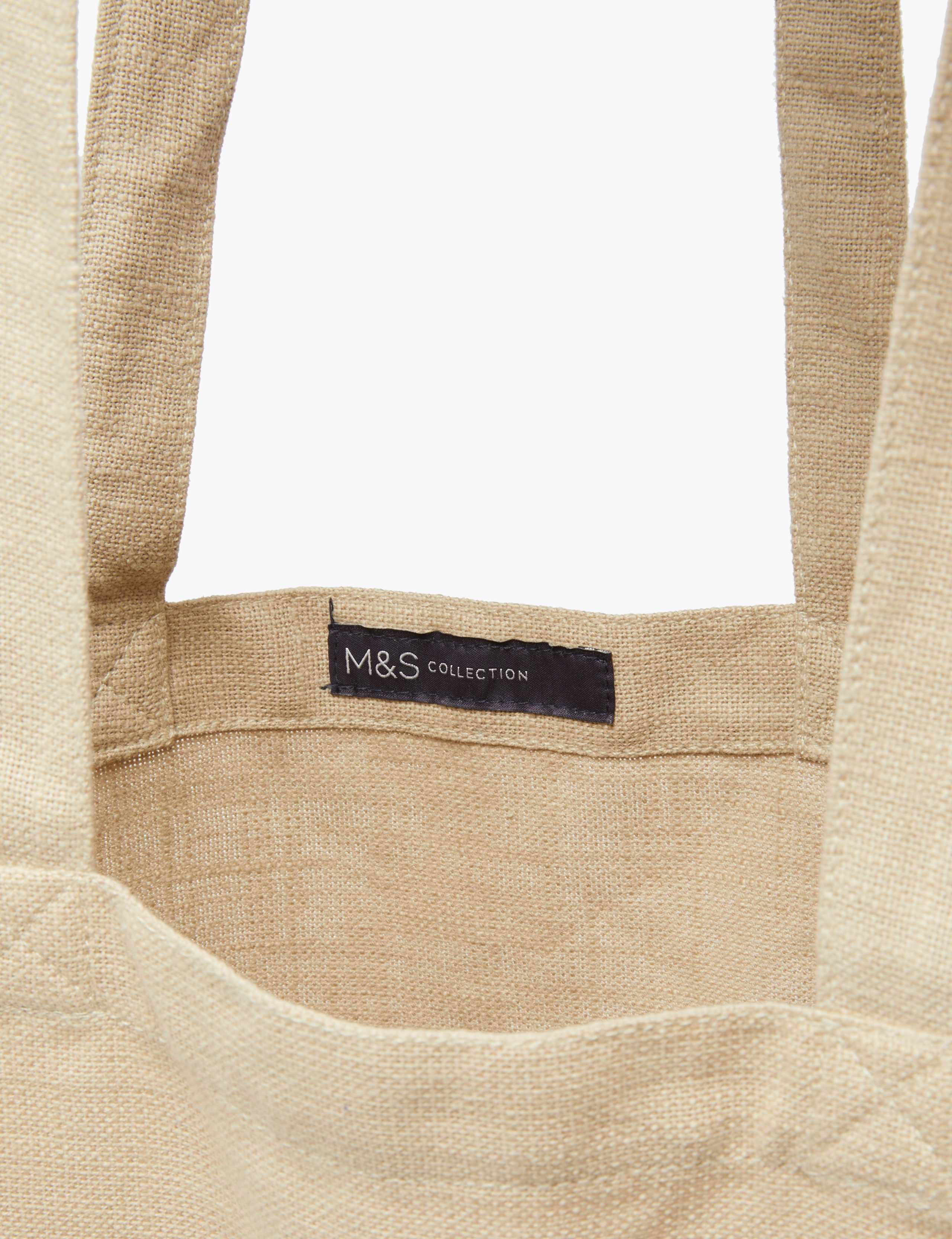 Pure Cotton Canvas Shopper Bag 5 of 6