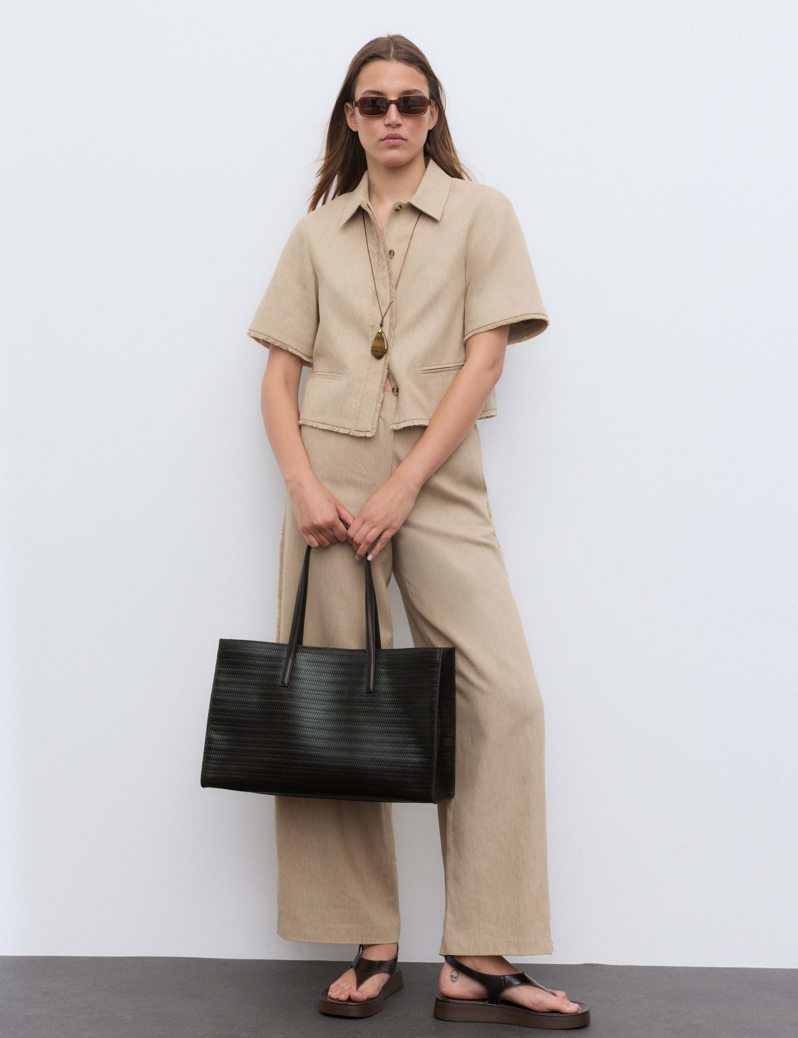 Leather Embossed Tote Bag 3 of 4