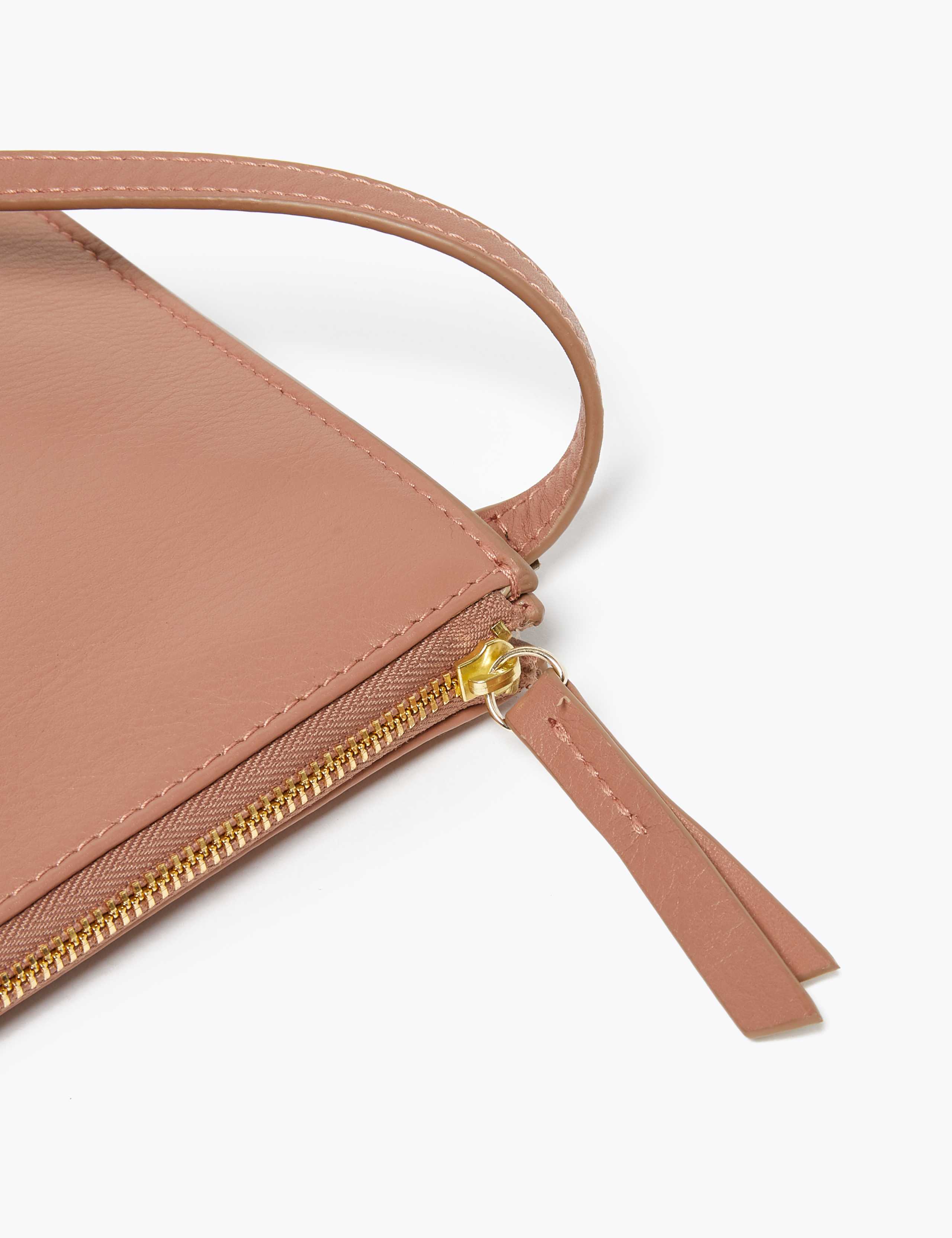 Leather 3 Part Construction Cross Body Bag 6 of 6