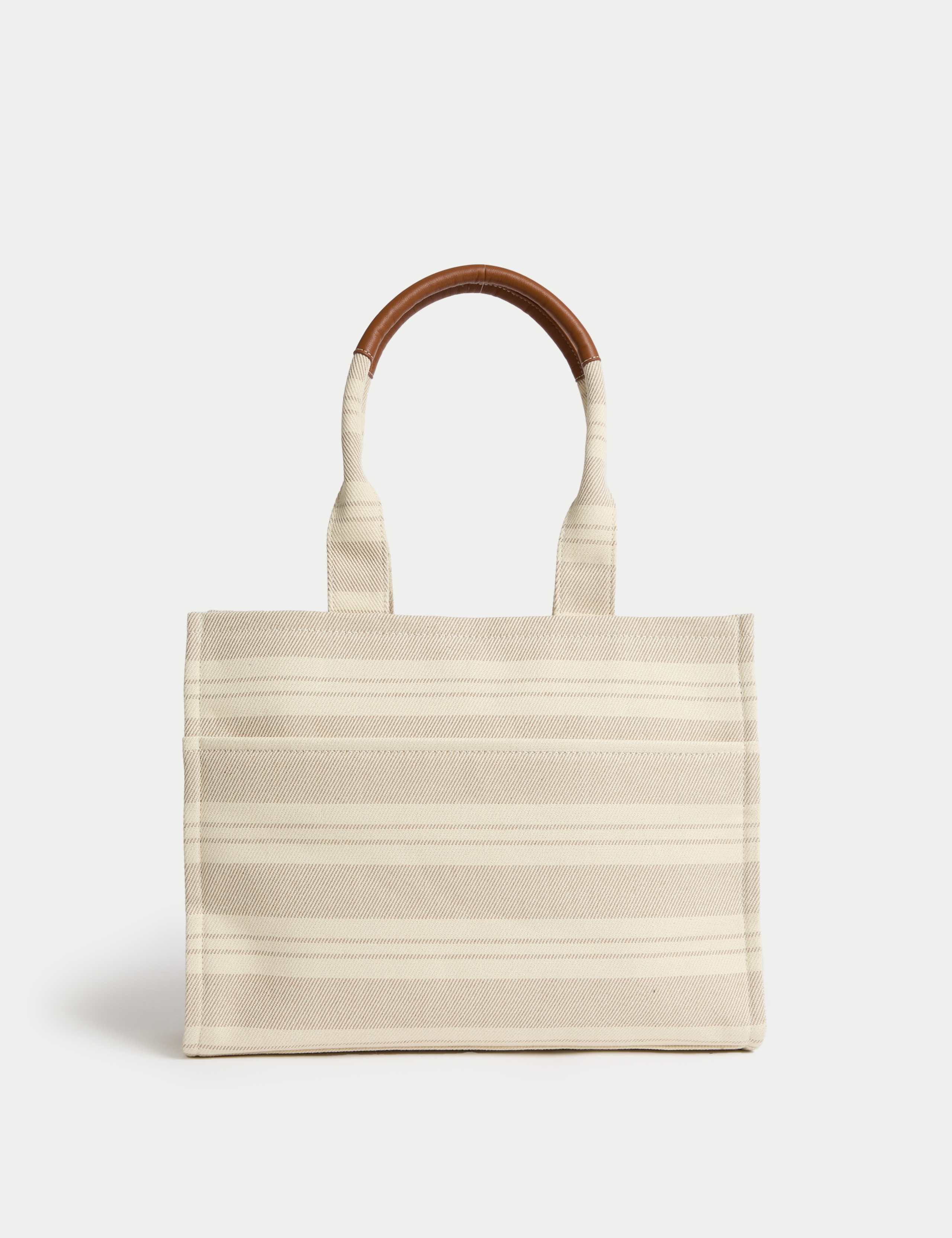 Pure Cotton Canvas Striped Tote Bag 2 of 6
