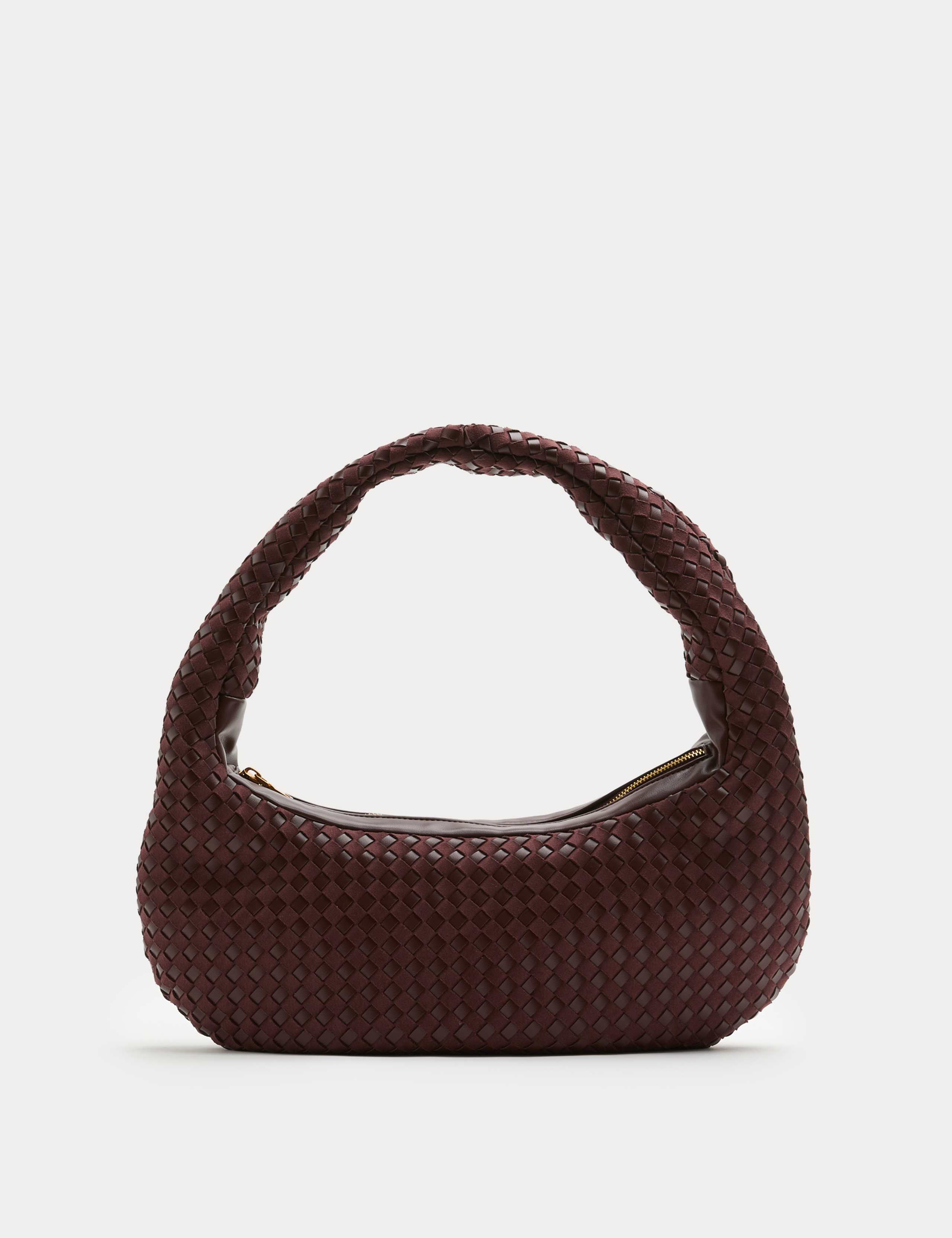 Woven Rounded Hobo Bag 2 of 4