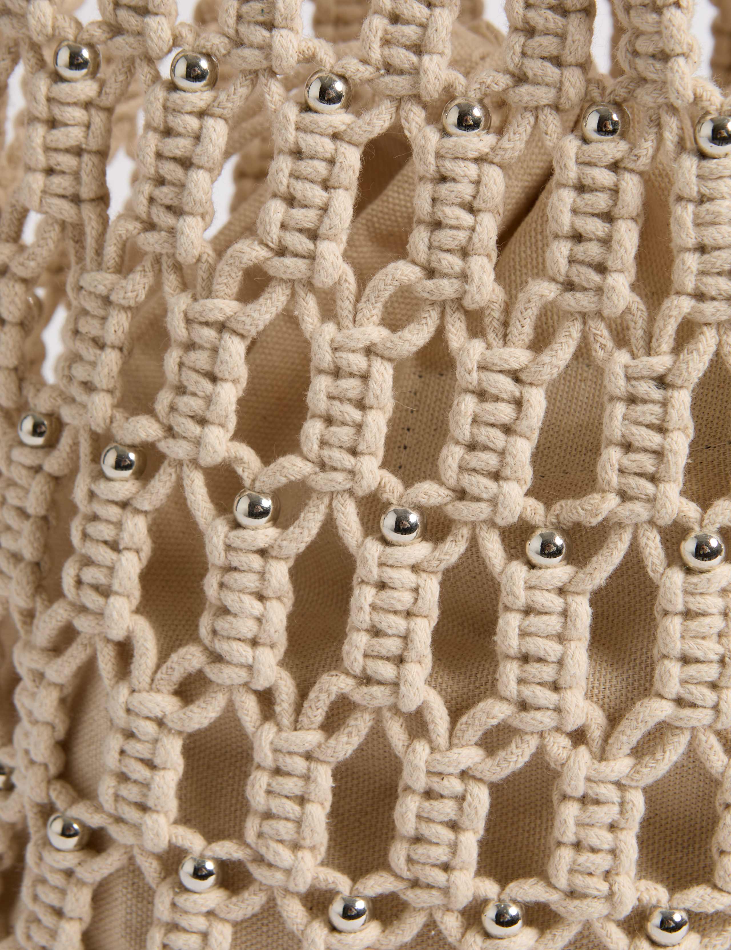 Cotton Rich Beaded Shoulder Bag 2 of 4