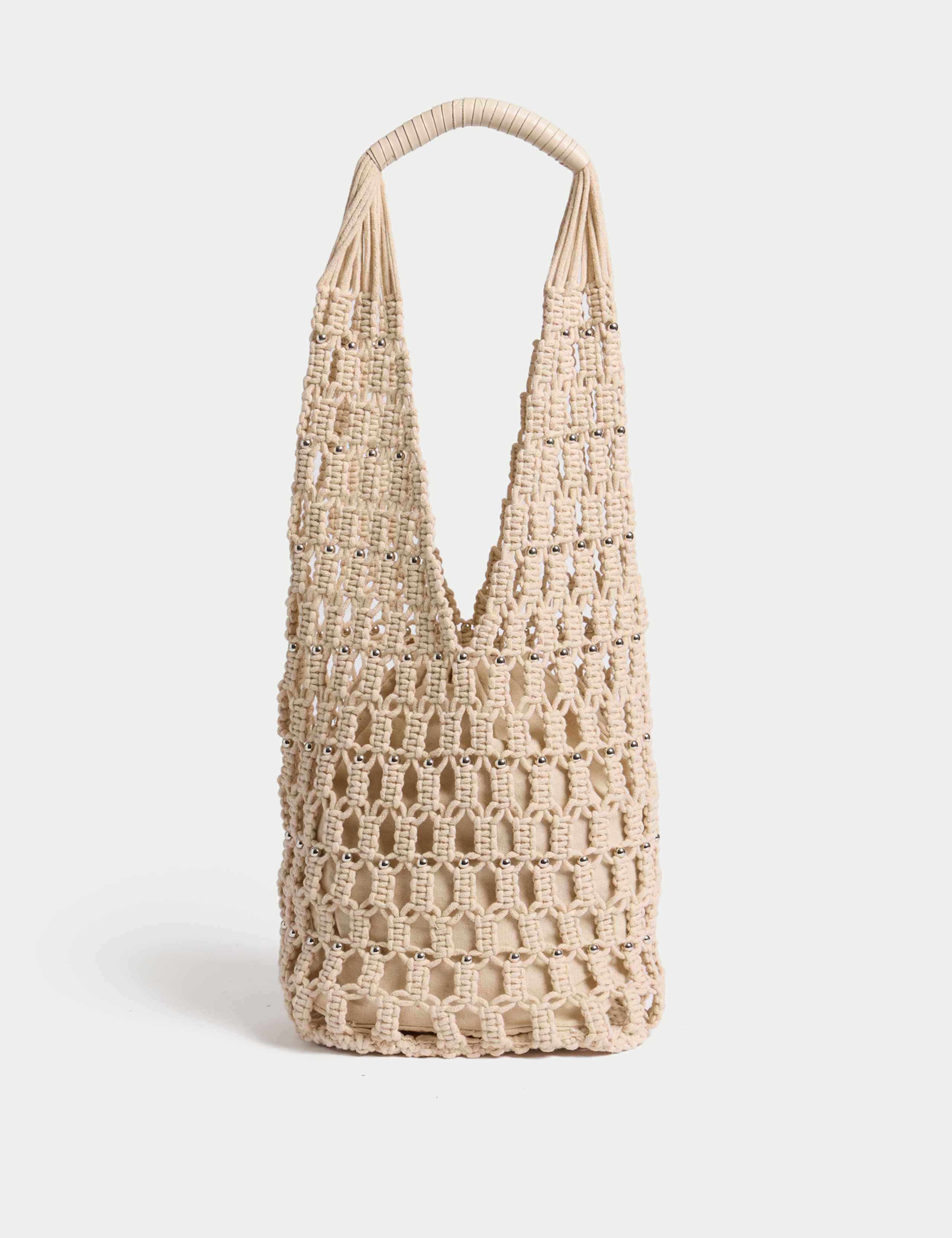 Cotton Rich Beaded Shoulder Bag 3 of 4