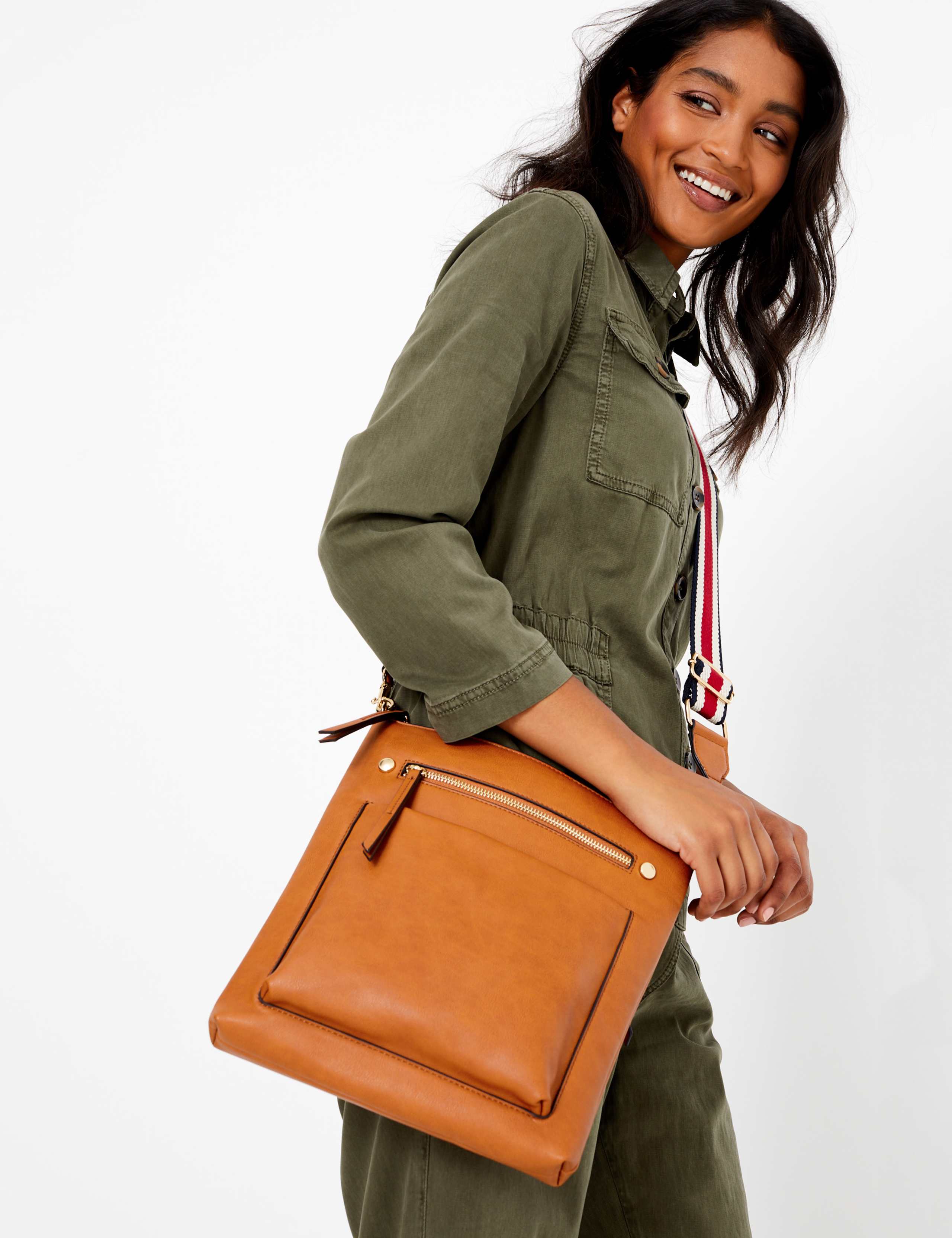 Webbing Strap Messenger Bag 1 of 6