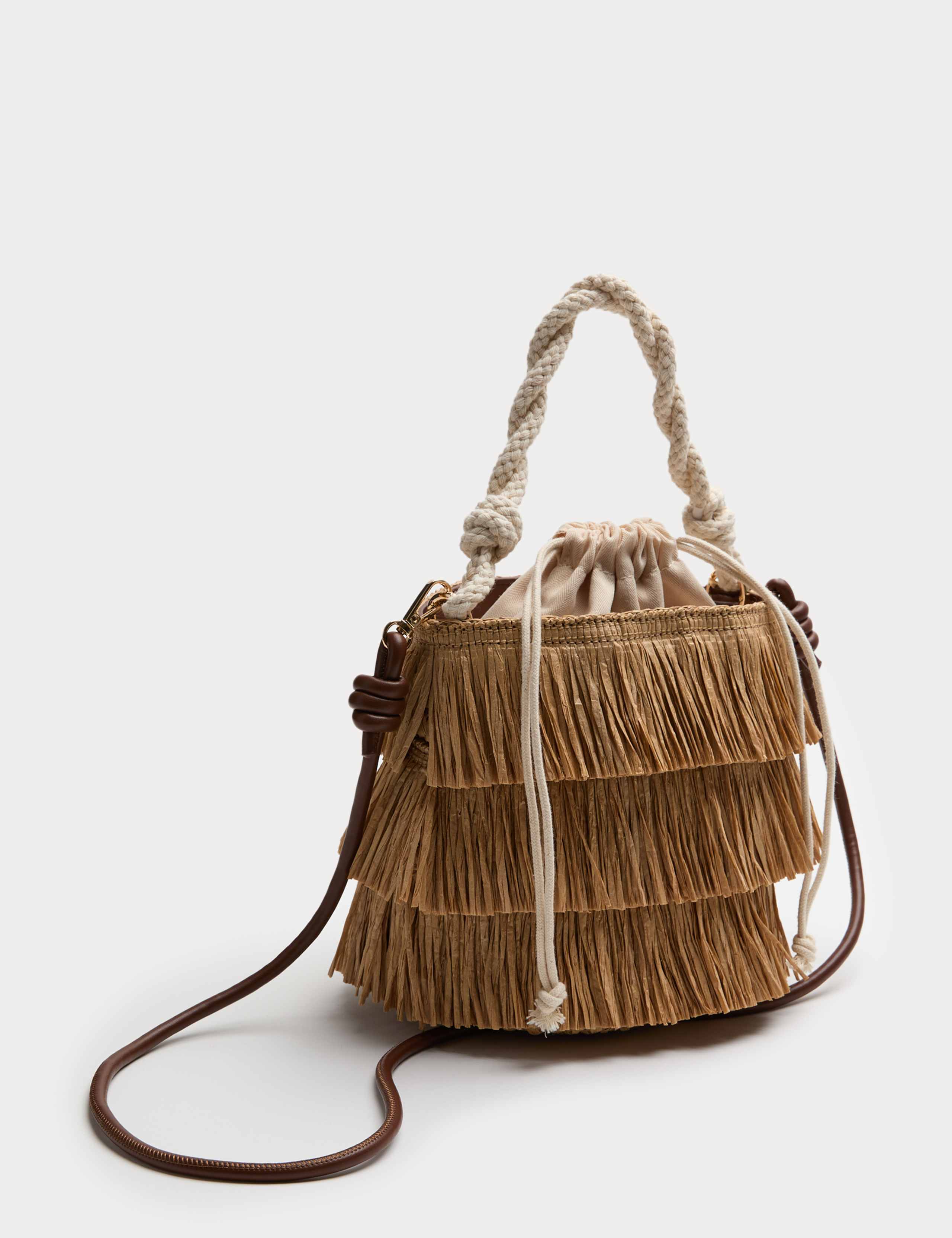 Fringed Basket Bag 1 of 4