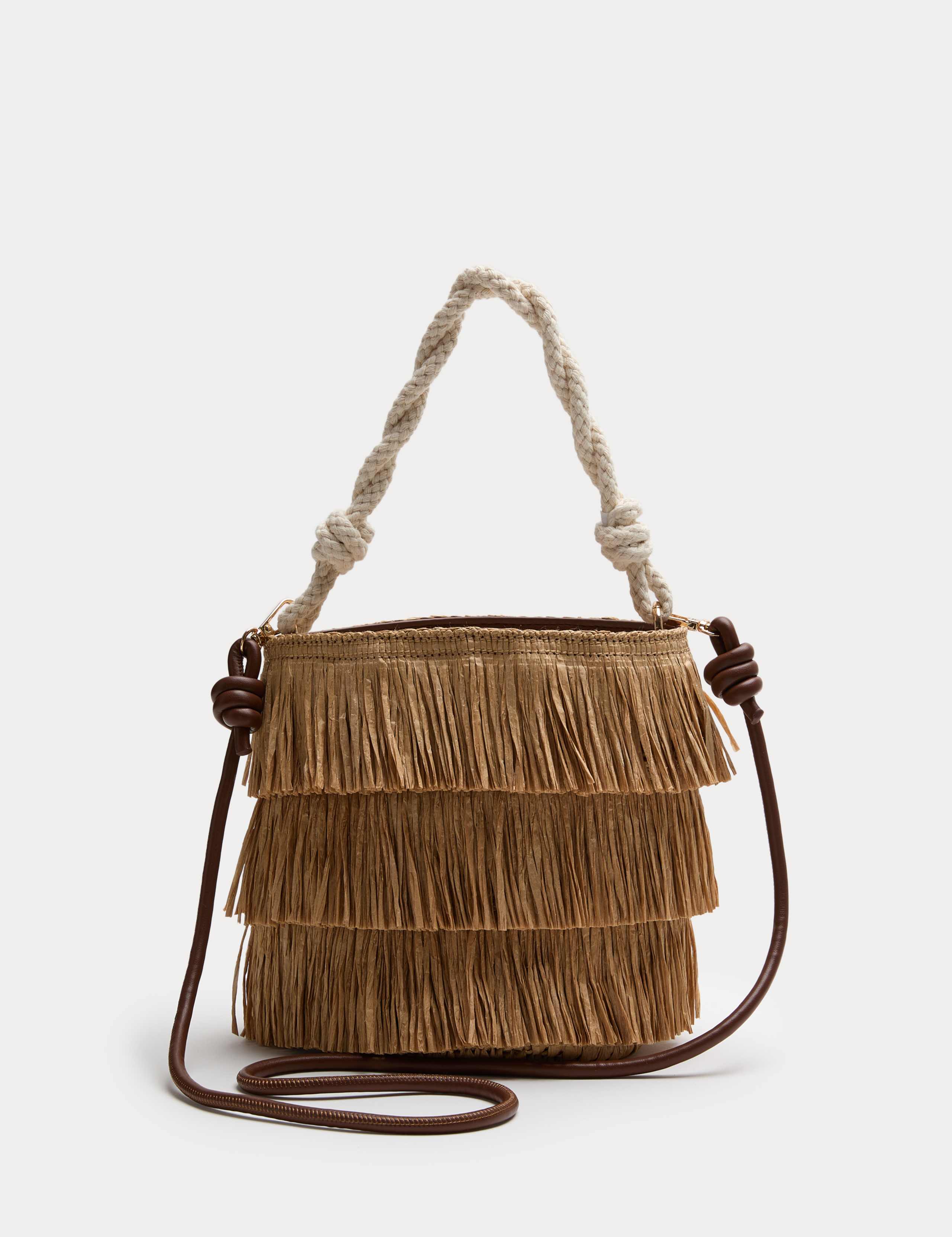 Fringed Basket Bag 2 of 4