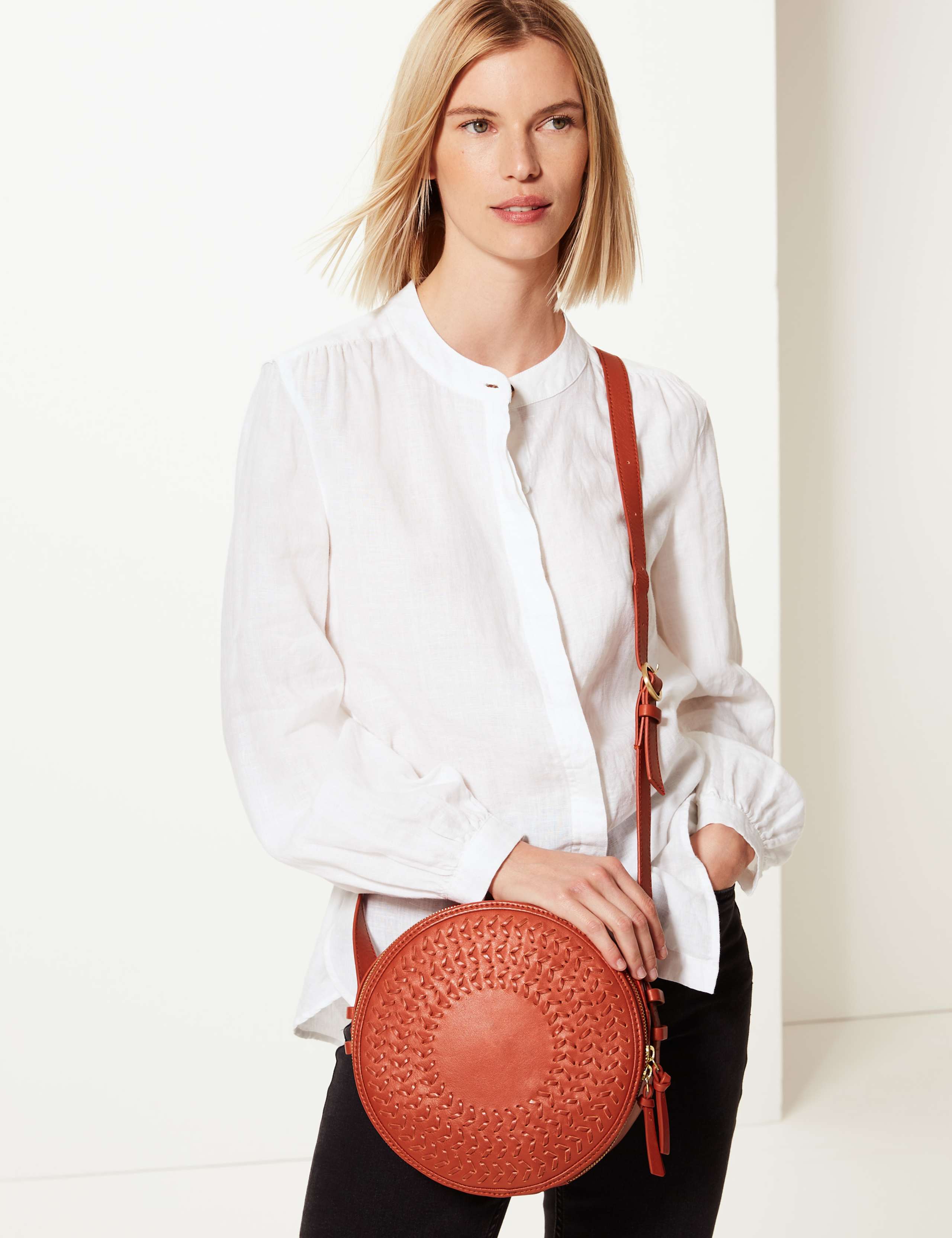 Leather Cross Body Bag 1 of 6