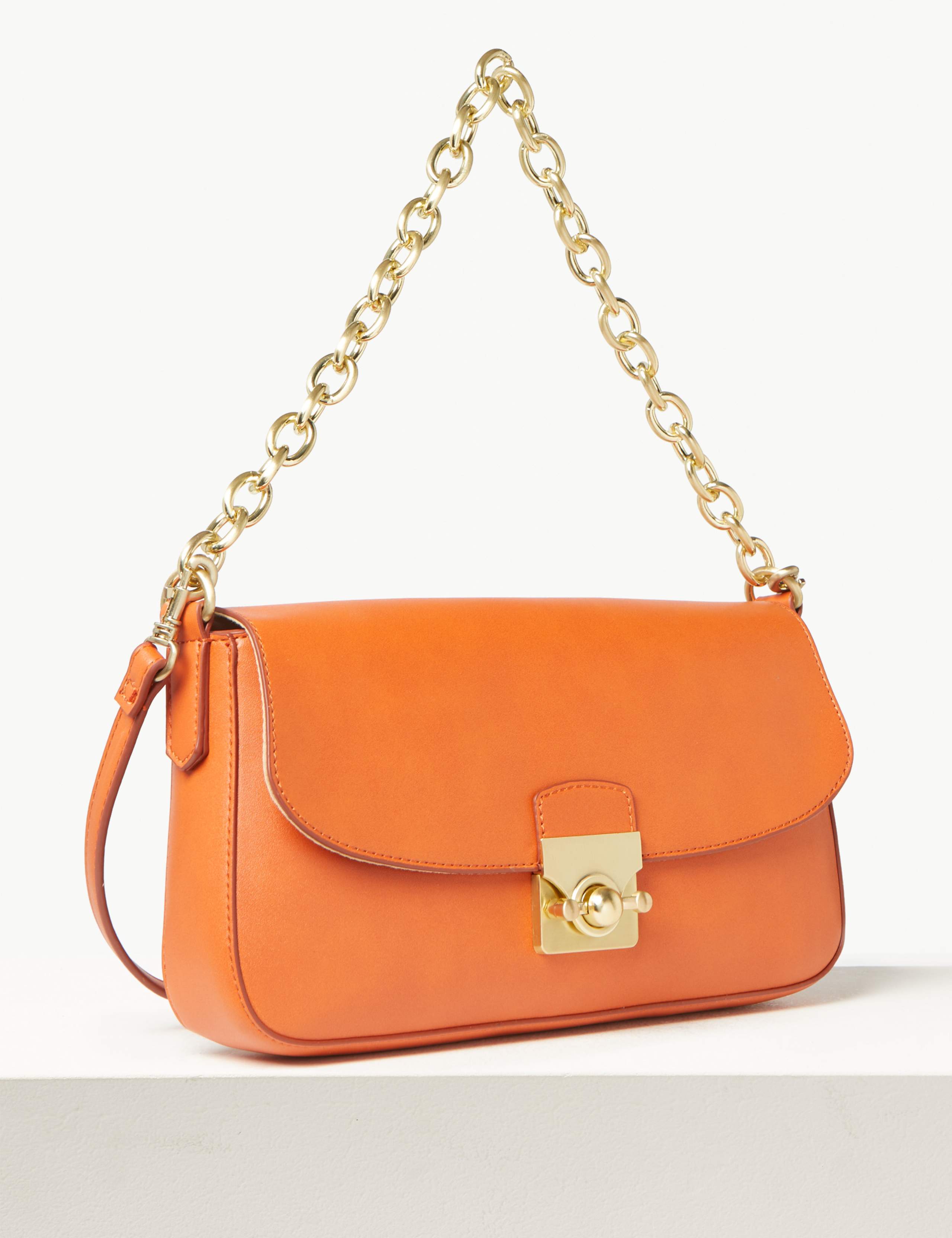 Chain Strap Baguette Bag 3 of 6