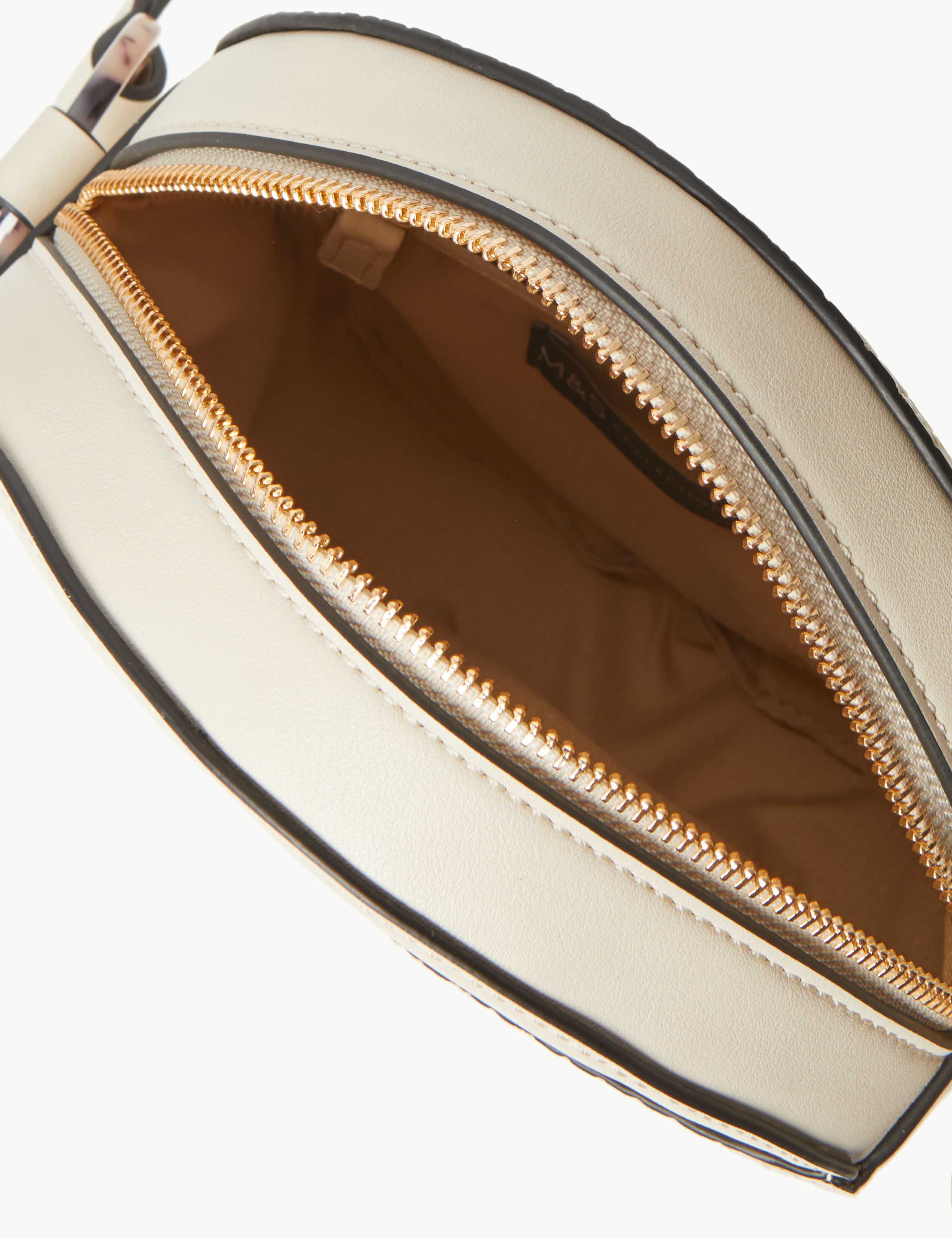 Faux Leather Croc Effect Crossbody Bag 4 of 5