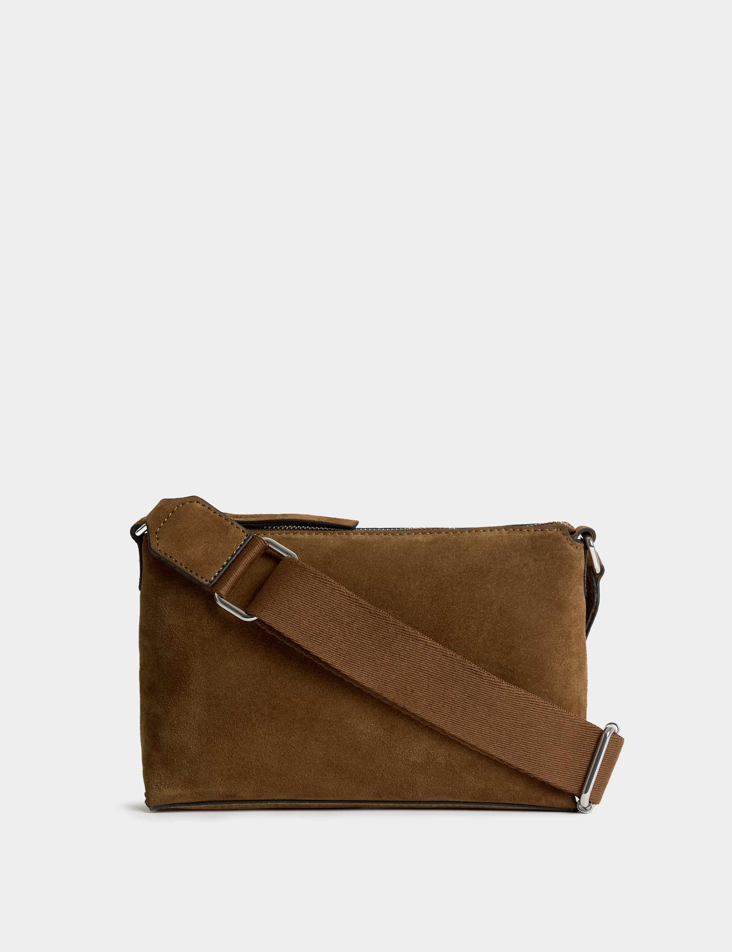 Suede Cross Body Bag 2 of 5