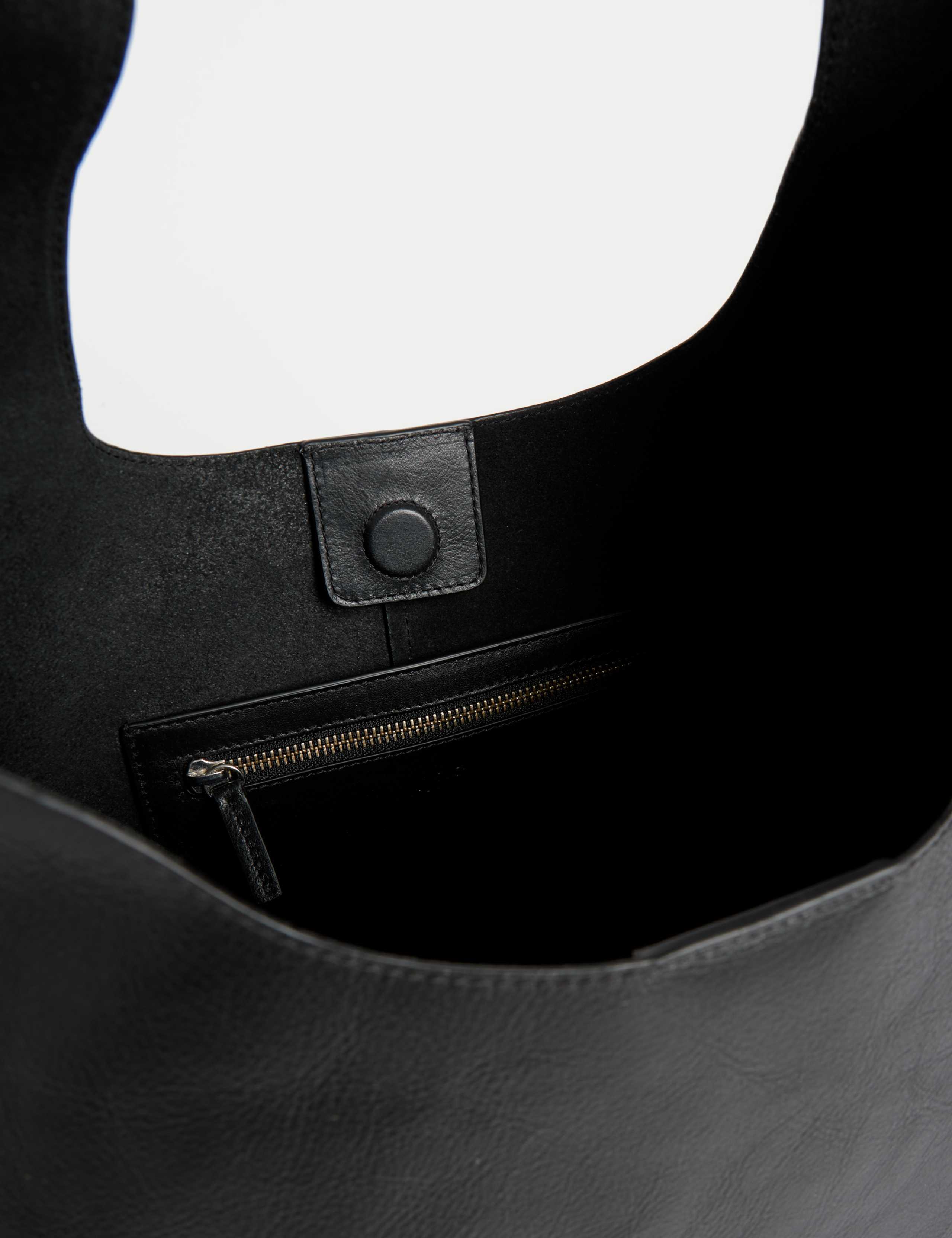 Leather Top Handle Shoulder Tote Bag 4 of 4