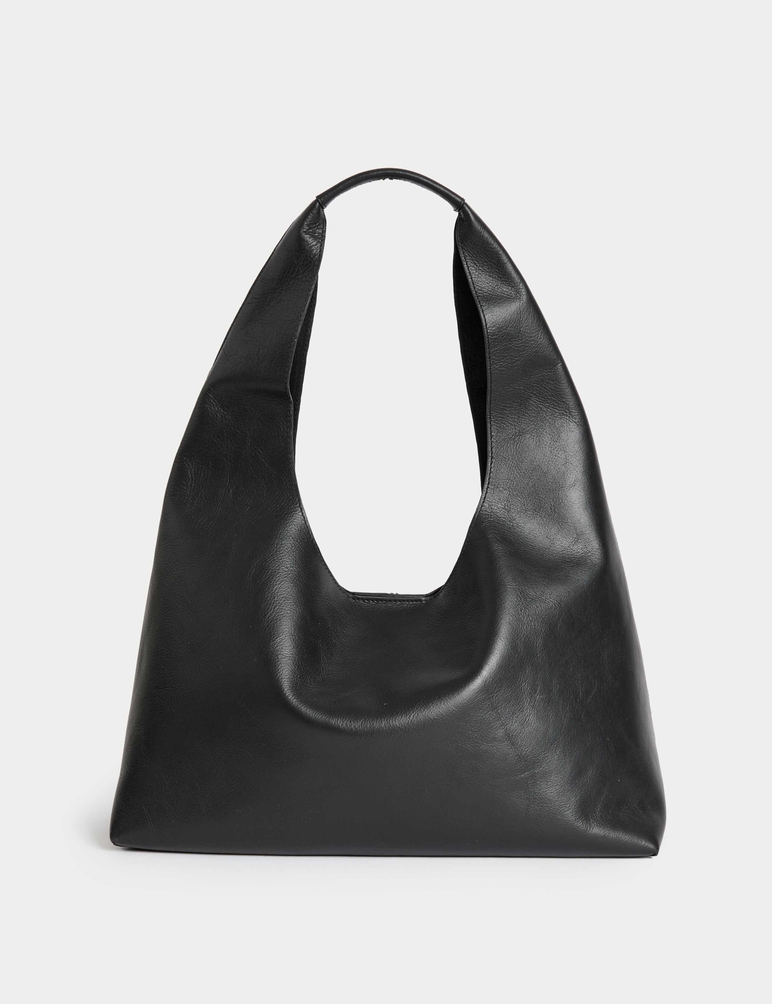 Leather Top Handle Shoulder Tote Bag 1 of 4