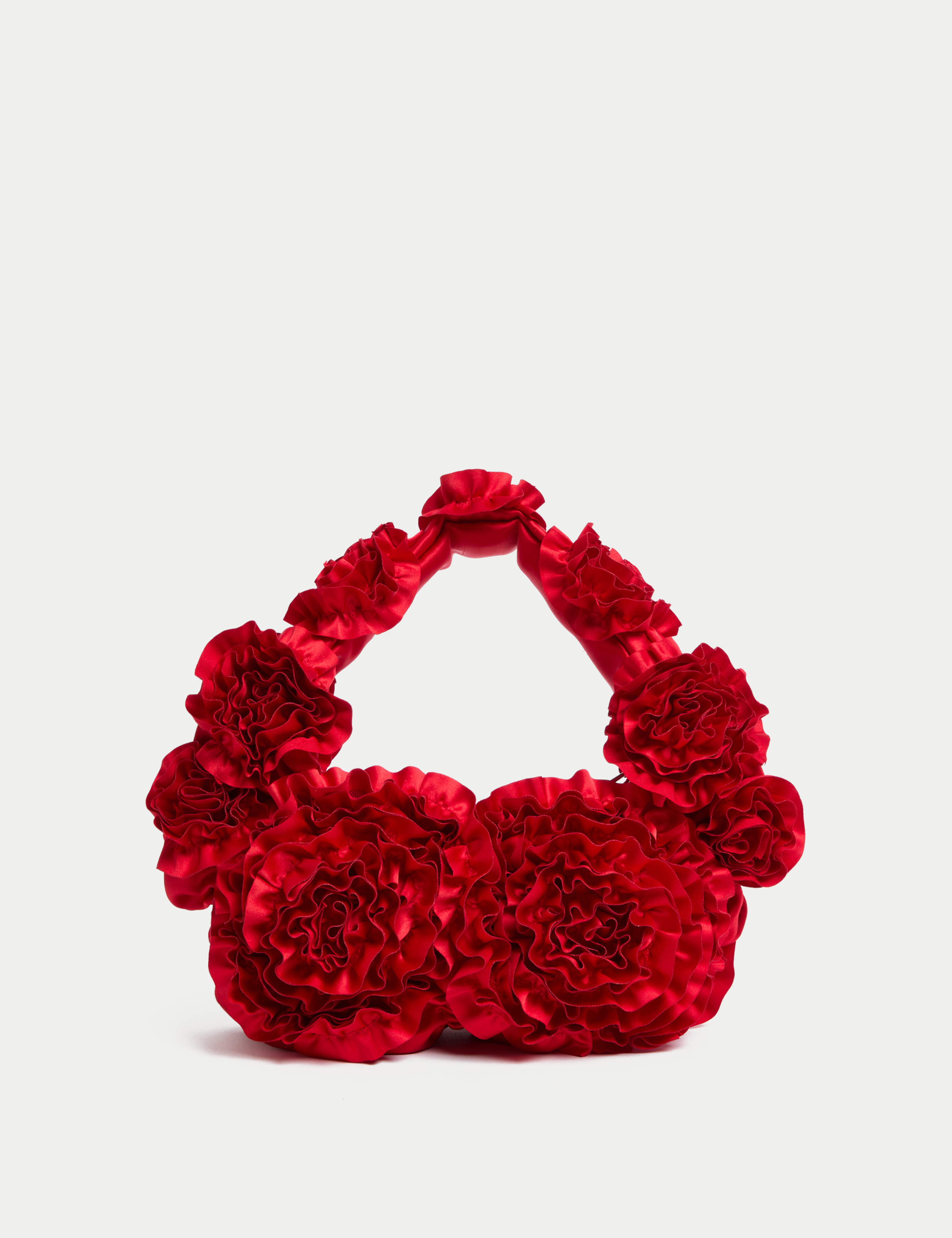 Fabric Floral Ruffle Grab Bag 4 of 5