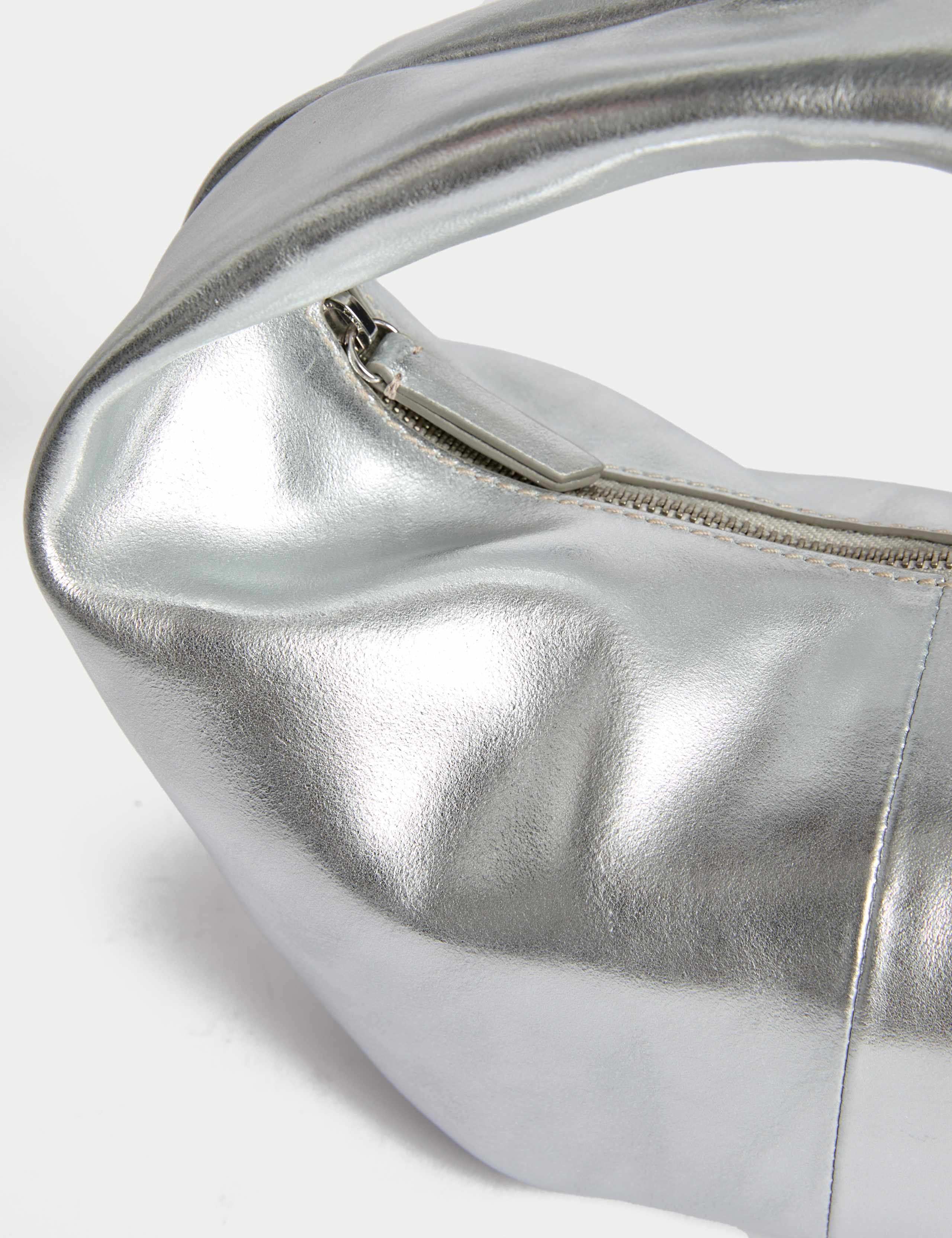 Leather Top Handle Grab Bag 3 of 5