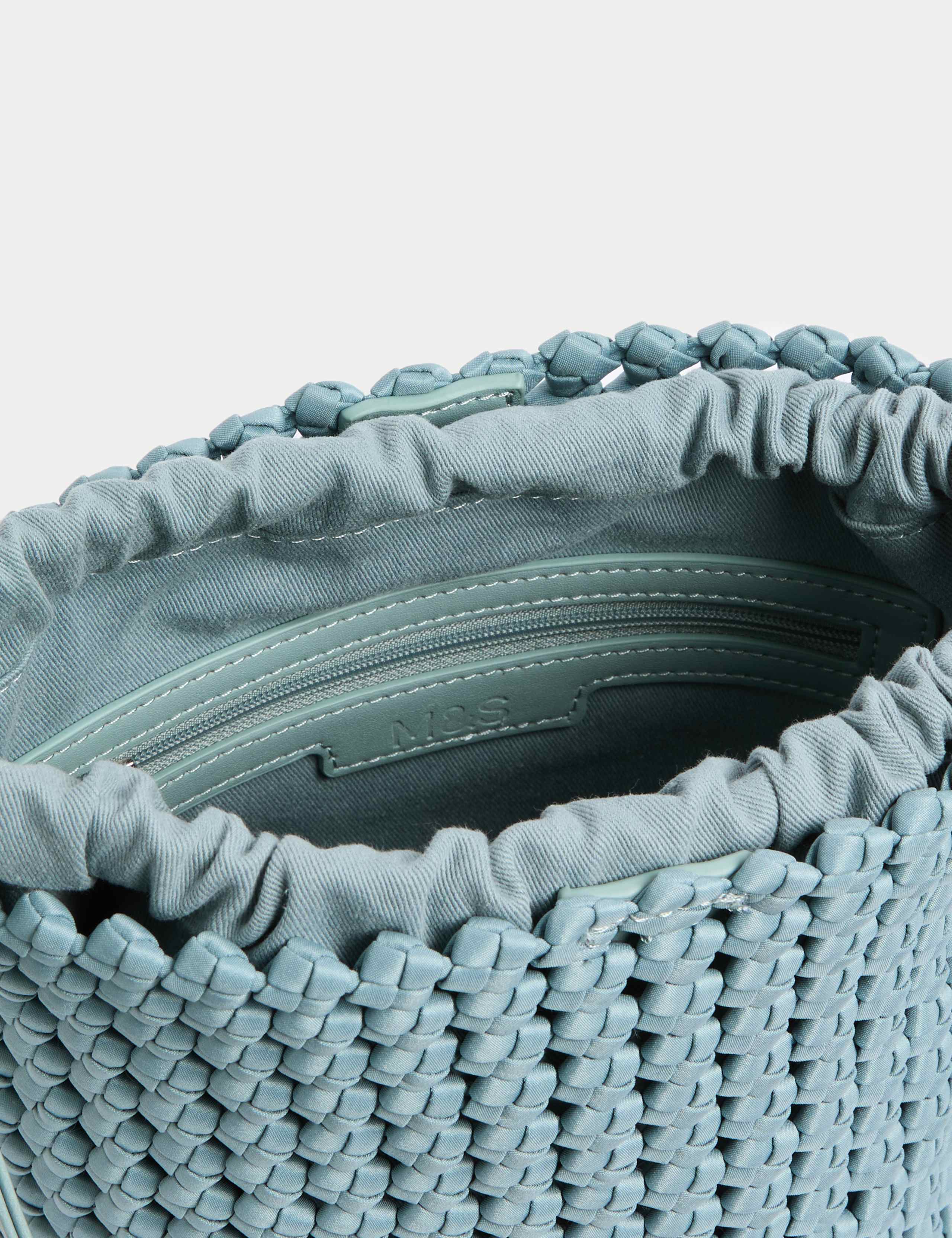 Woven Shoulder Tote Bag 5 of 5