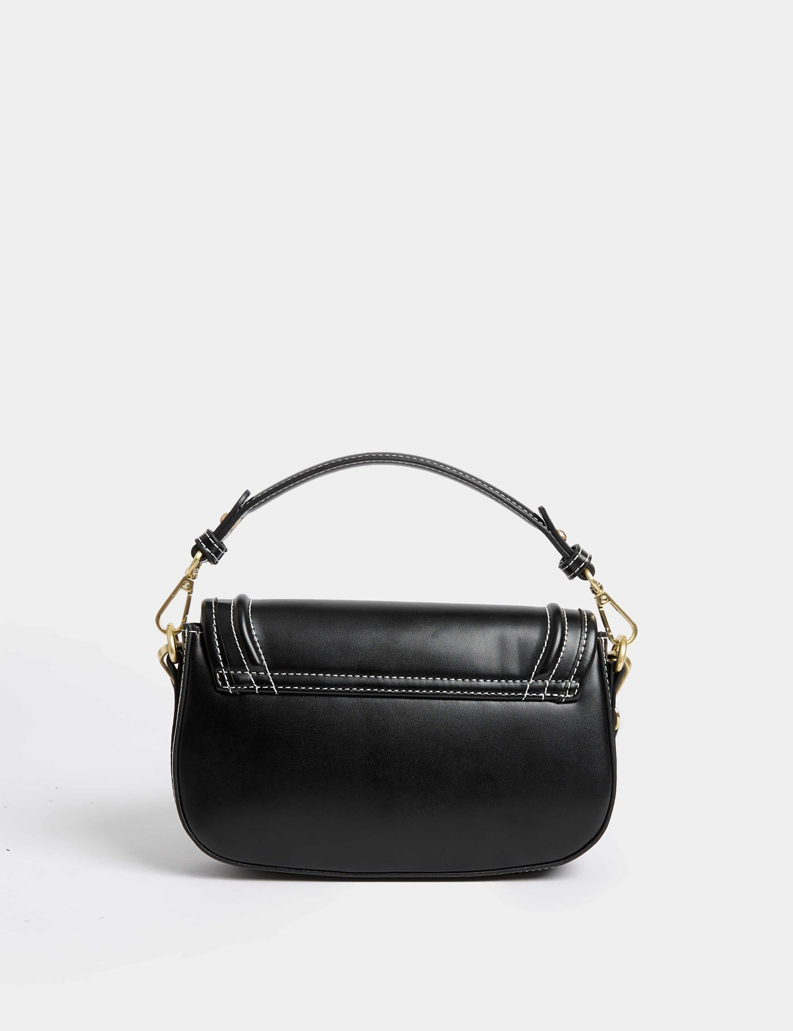 Faux Leather Saddle Bag 3 of 4