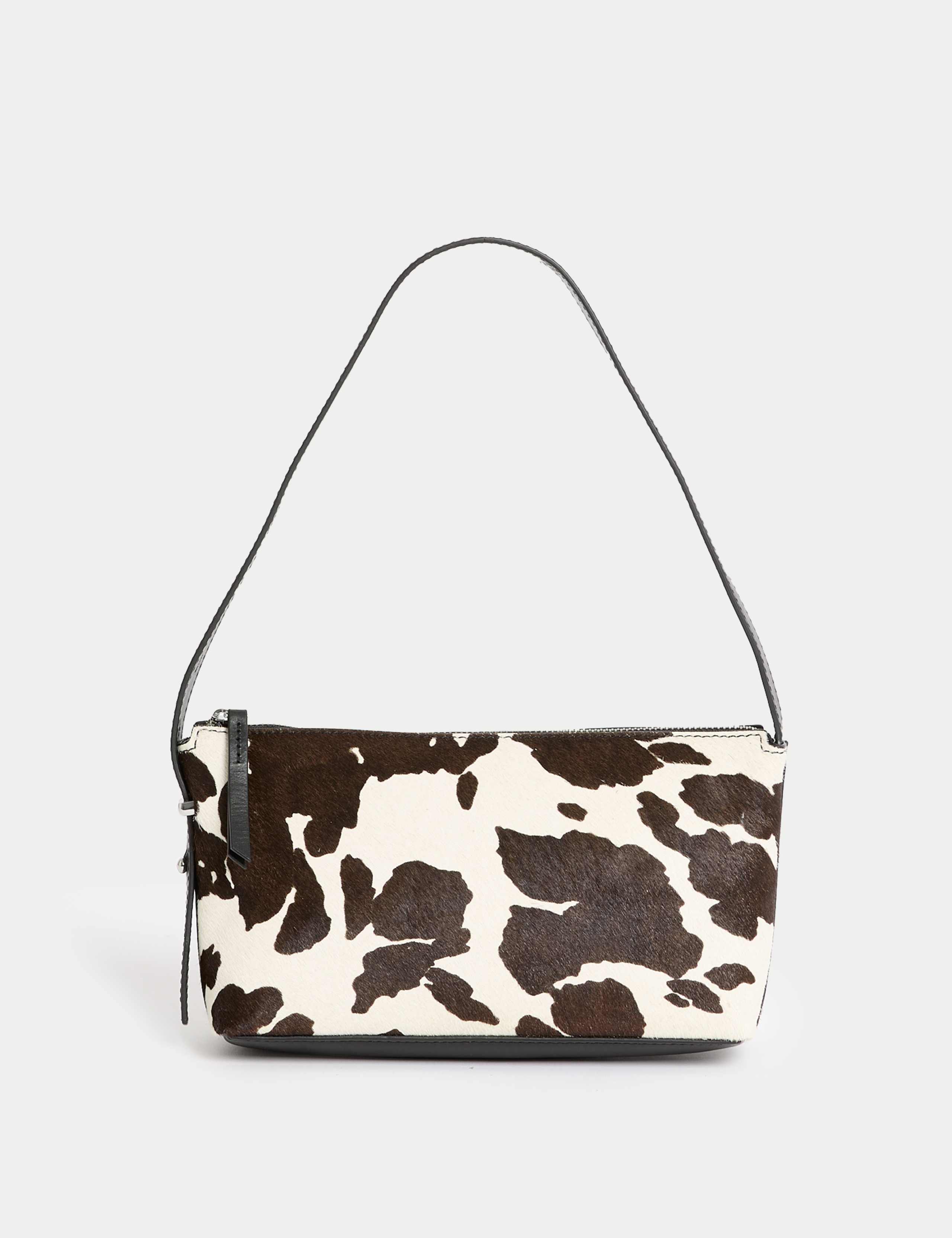 Hair On Leather Animal Print Shoulder Bag 2 of 5