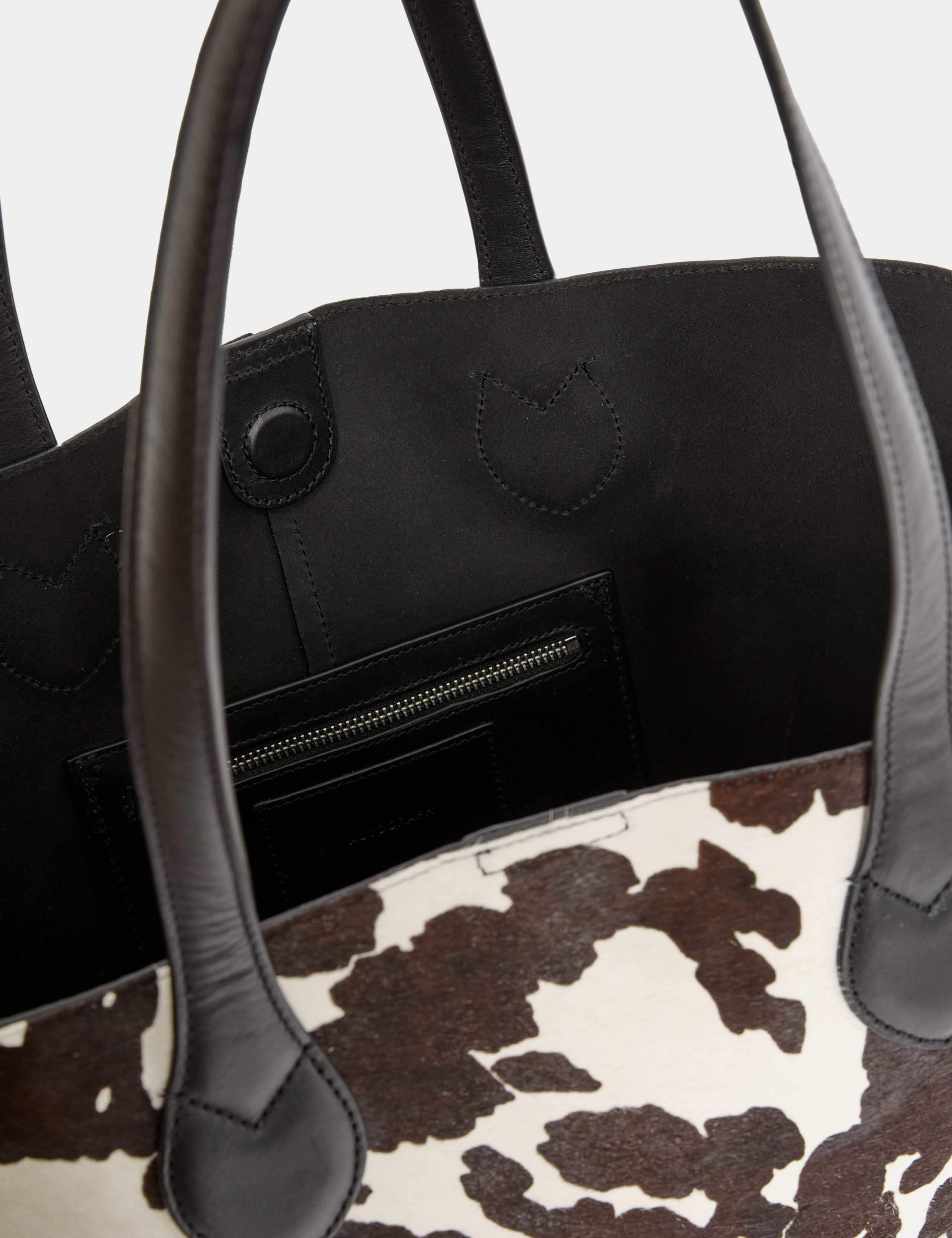 Hair On Leather Animal Print Tote Bag 5 of 5