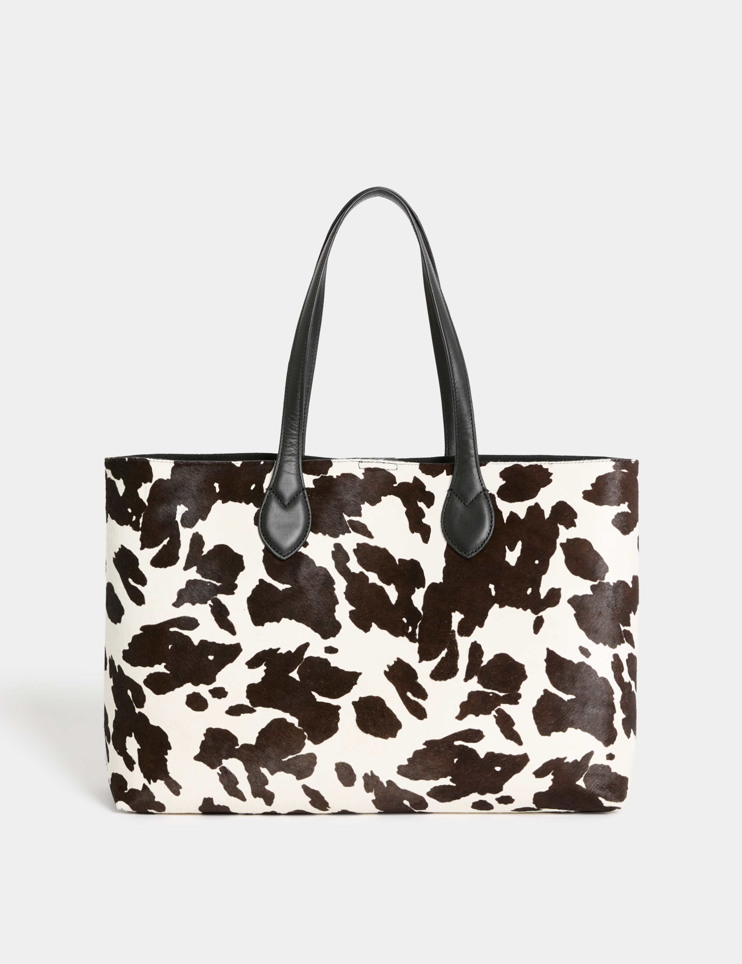 Hair On Leather Animal Print Tote Bag 2 of 5