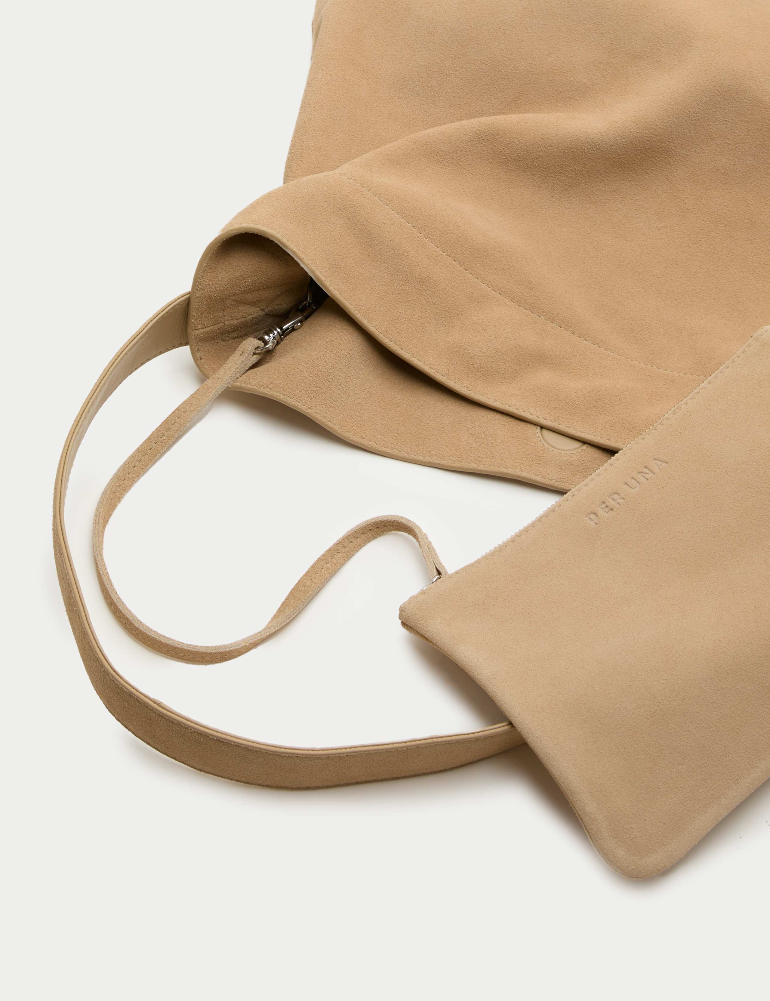 Suede Top Handle Shoulder Bag 3 of 4