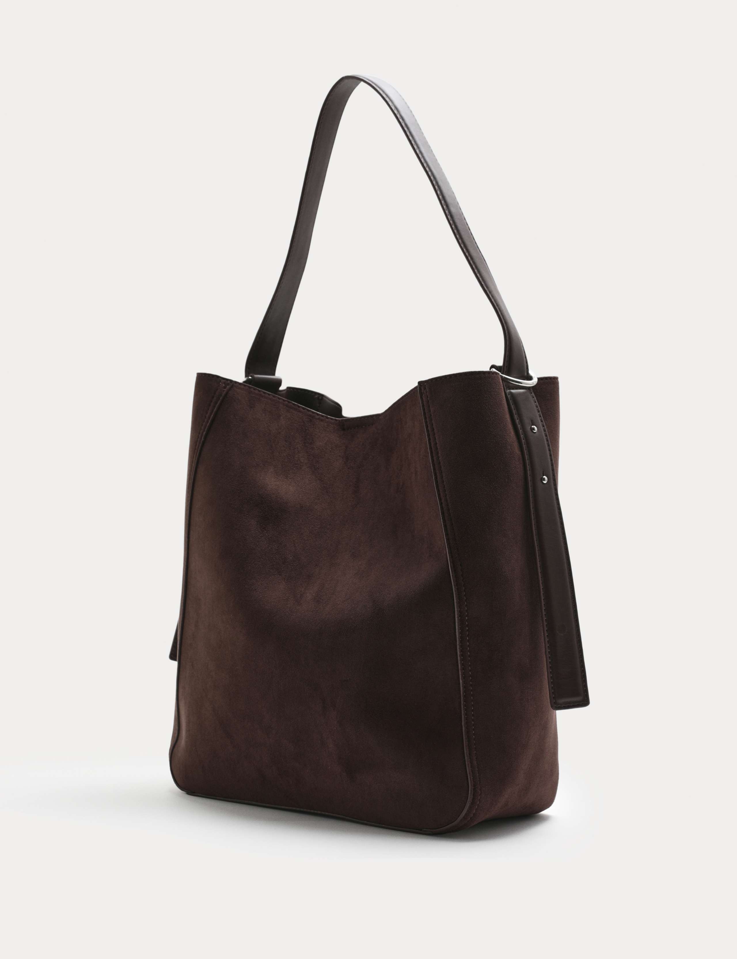 Suedette Buckle Tote Bag 2 of 4